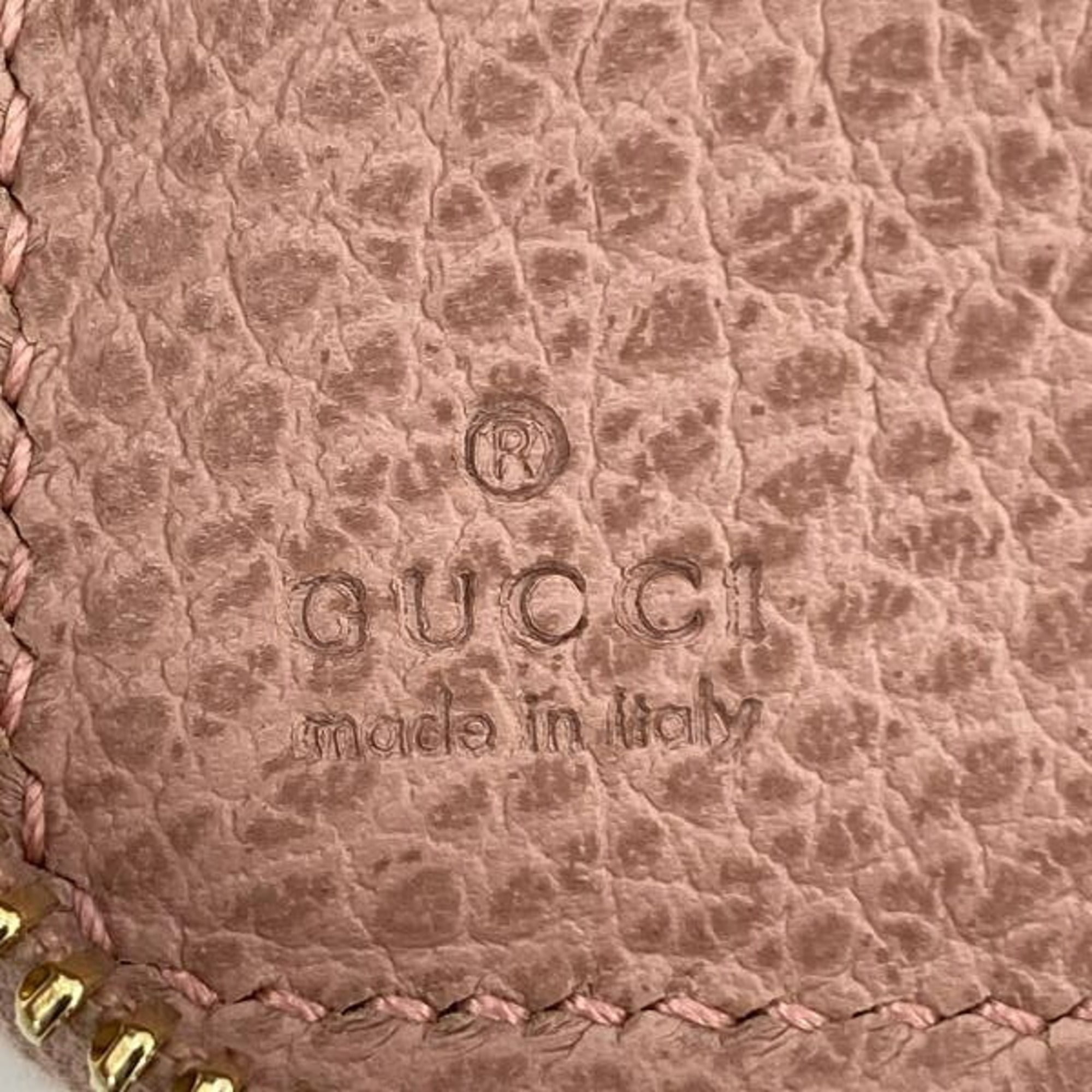 Gucci Pink Leather Wallet (Bi-Fold) (Pre-Owned)