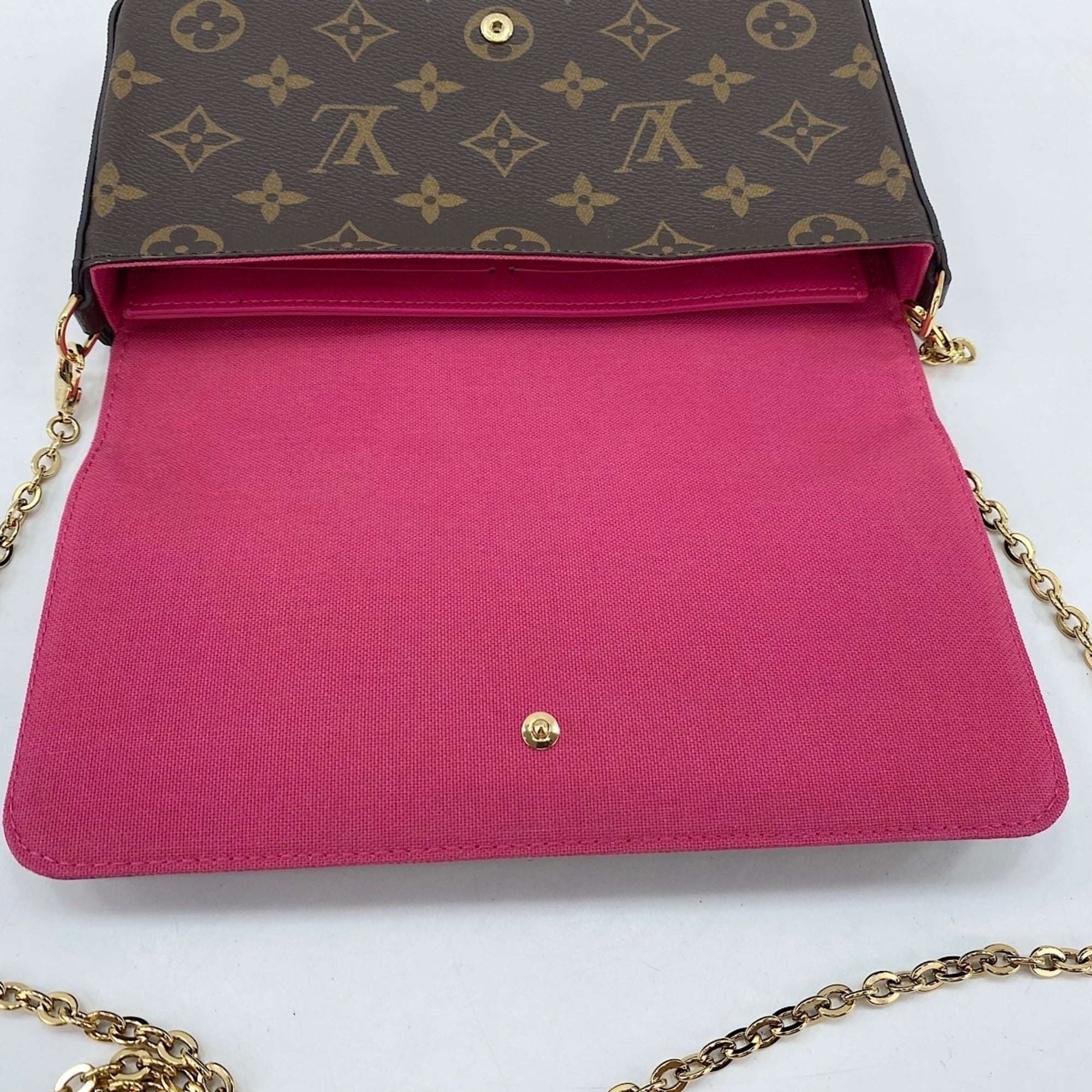 Louis Vuitton Monogram Brown Pochette Shoulder Bag (Pre-Owned)