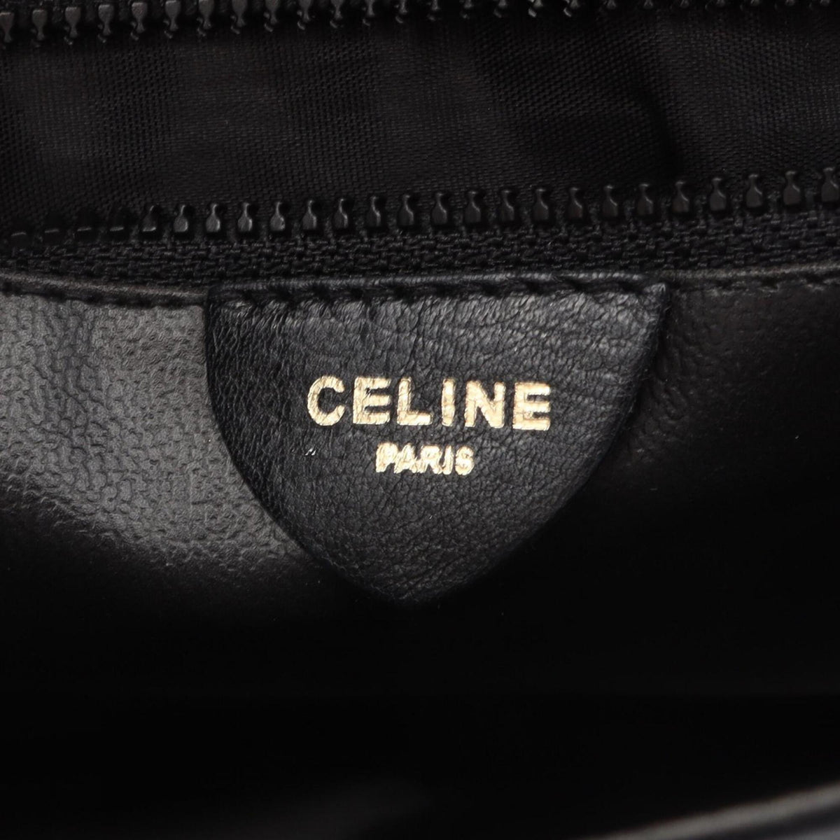 Celine Black Brown Leather Handbag Shoulder Bag (Pre-Owned)