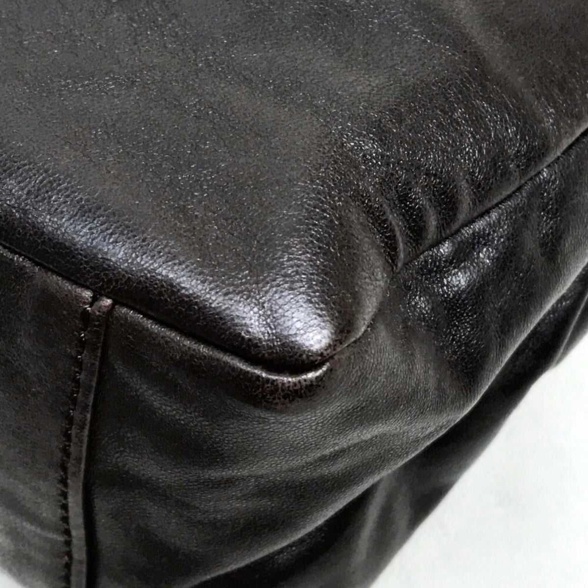 Tory Burch Dark Brown Leather Pochette Pouch Shoulder Bag (Pre-Owned)