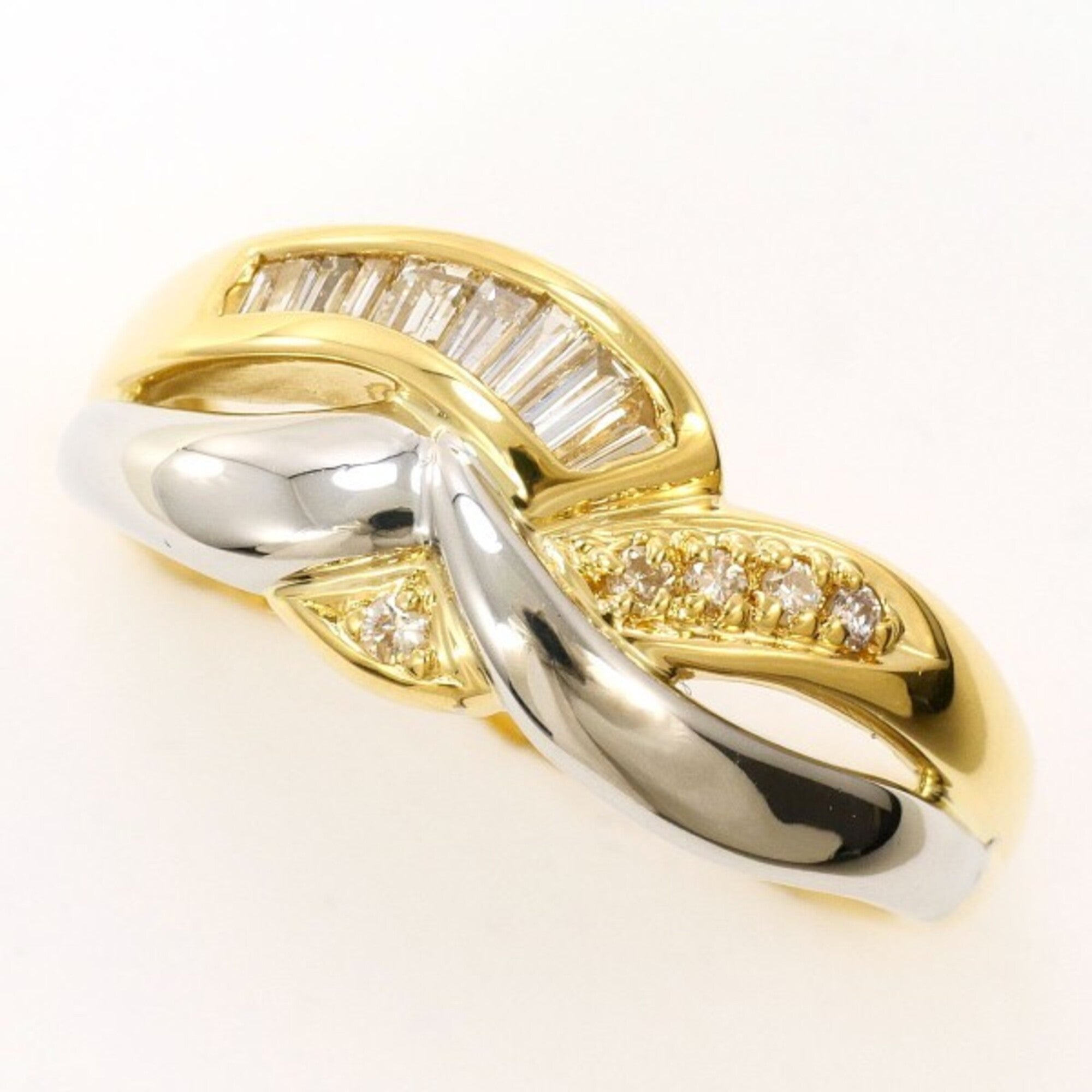 Unbranded Yellow Gold Yellow Gold (18K) Platinum 850 Band Ring (Pre-Owned)