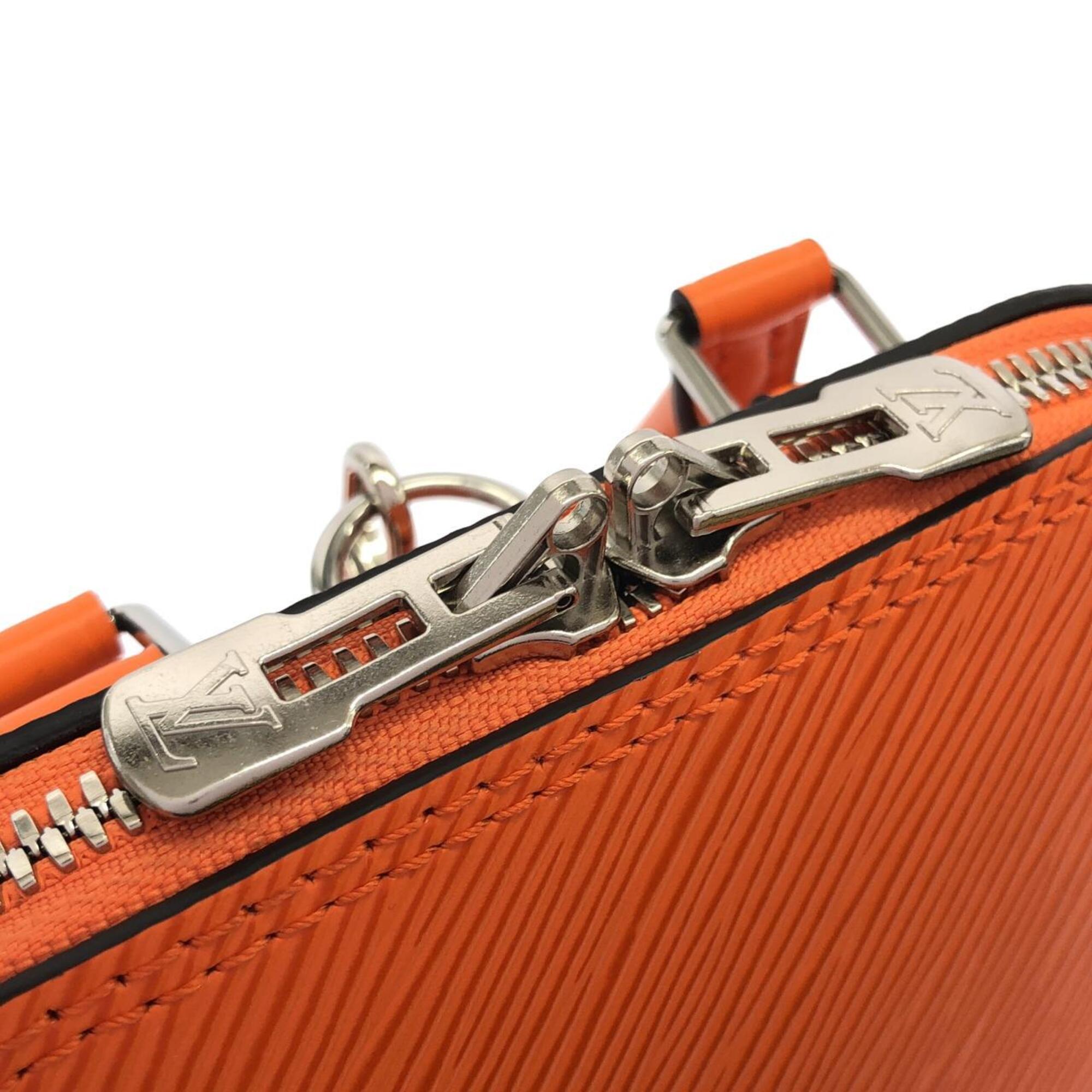 Louis Vuitton Orange Leather Backpack (Pre-Owned)