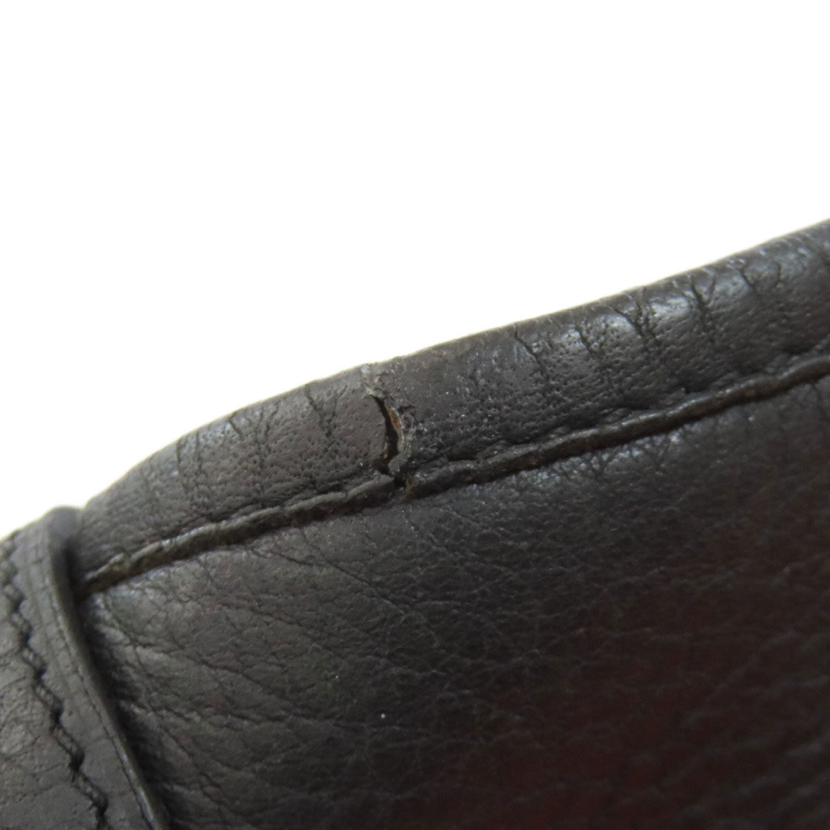 Hermes Black Taurillon Clemence Leather Shoulder Bag (Pre-Owned)