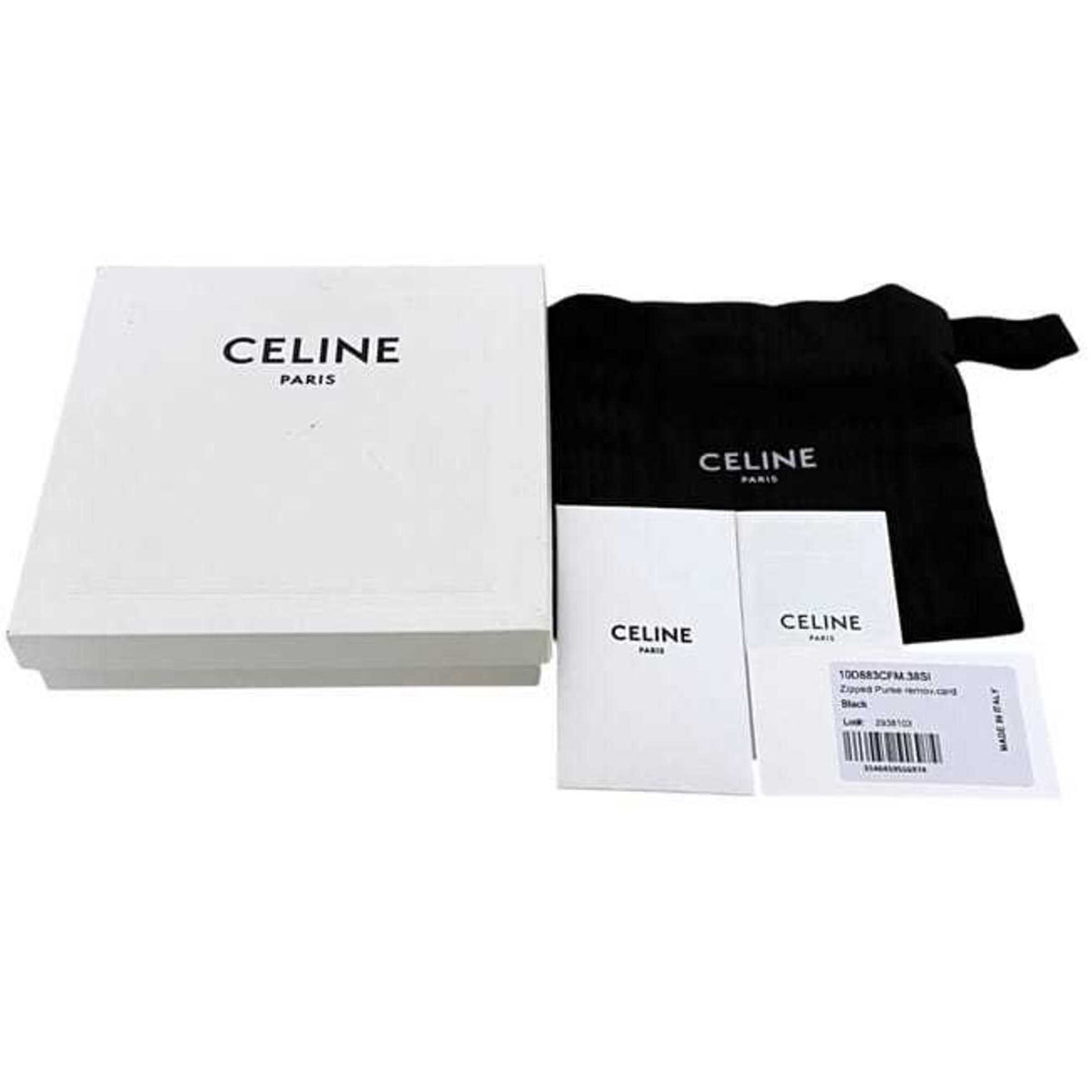 Celine Black Leather Coin Purse/Coin Case (Pre-Owned)