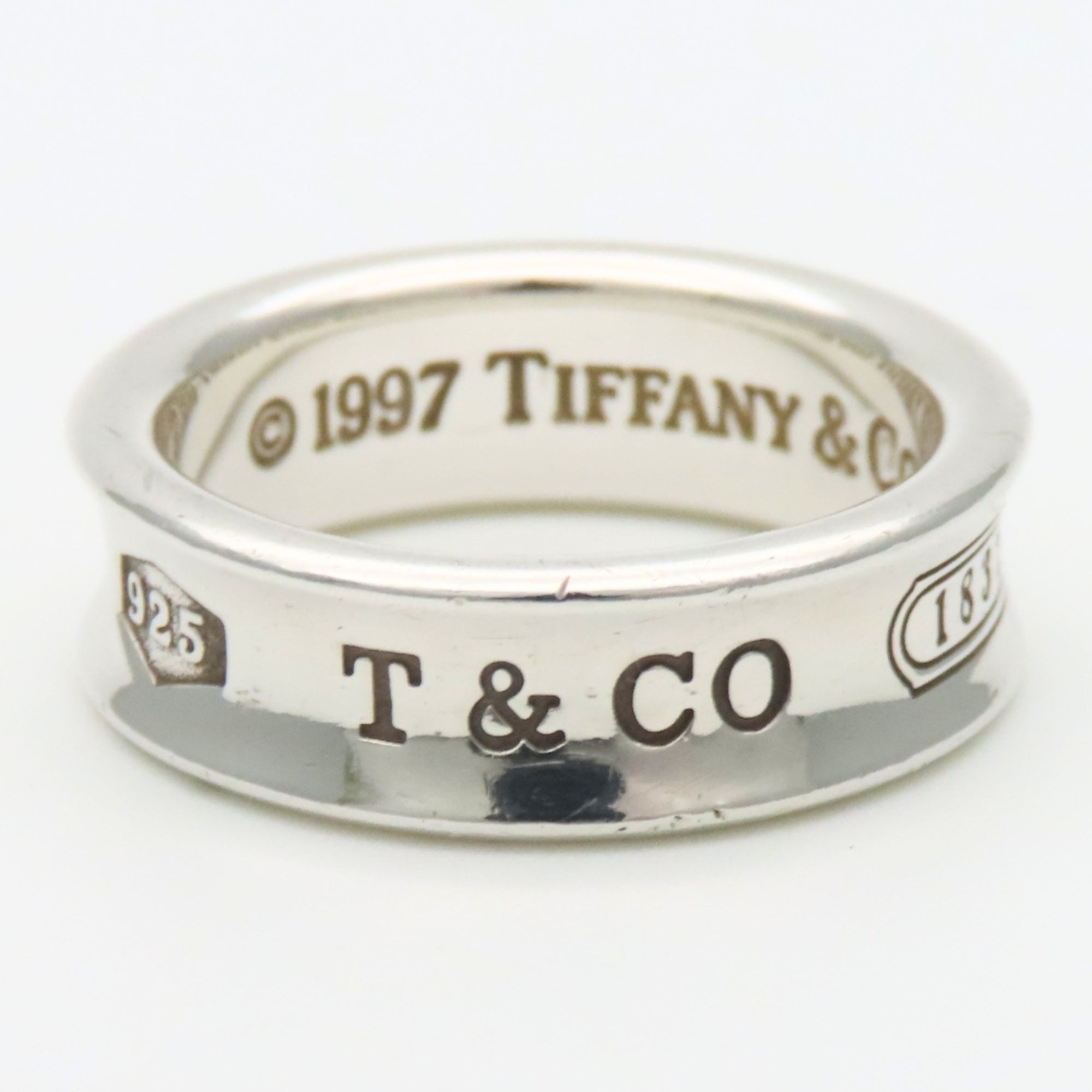 Tiffany Silver Silver 925 Band Ring (Pre-Owned)