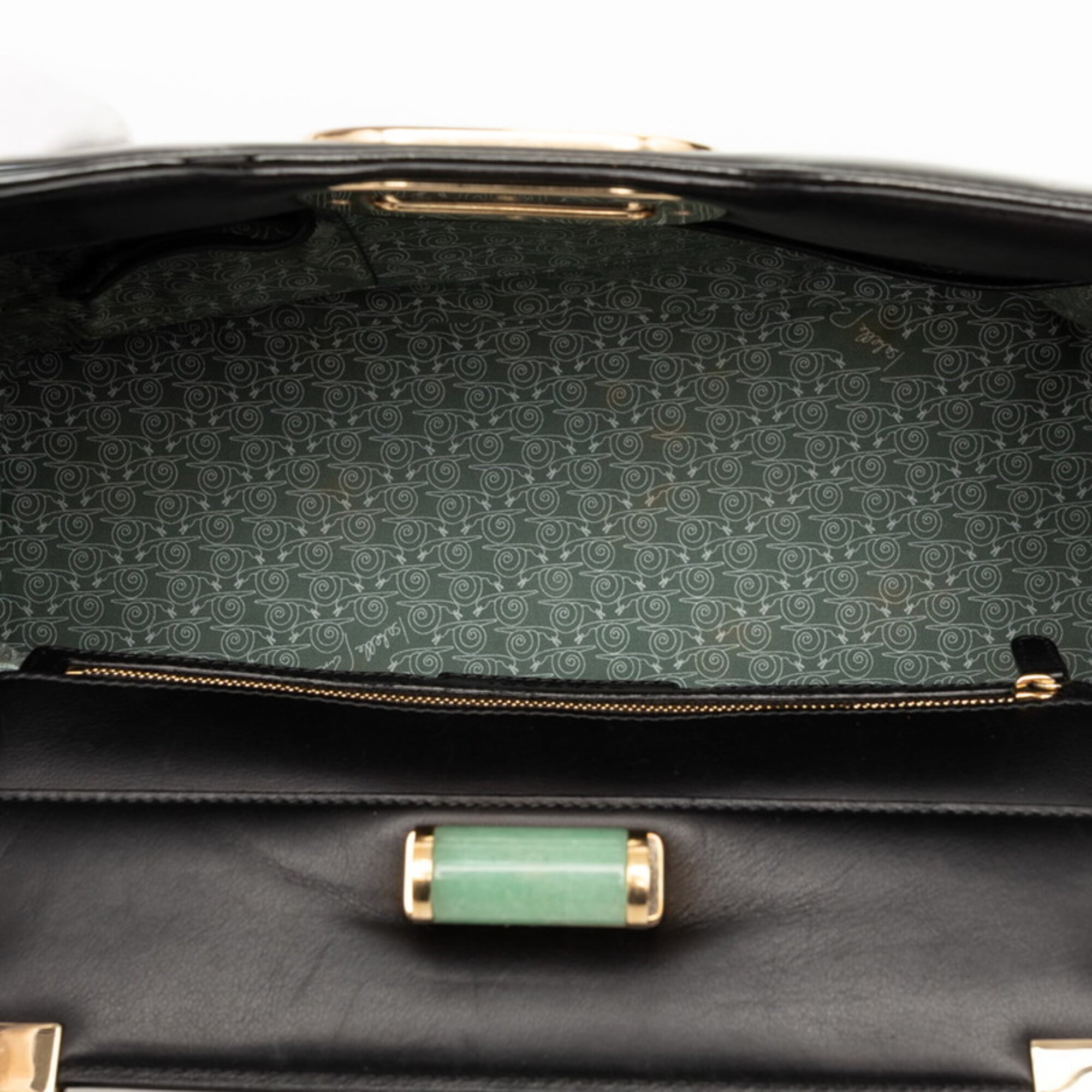 Bvlgari Black Leather Handbag (Pre-Owned)