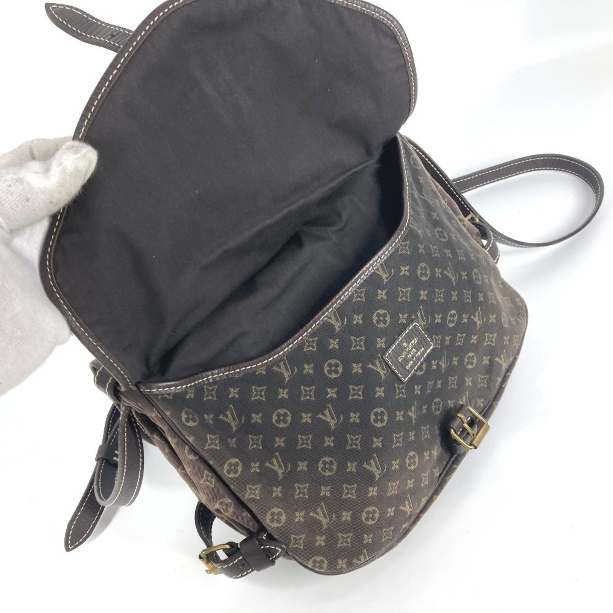 Louis Vuitton Brown Fusain Monogram Mini Lin Shoulder Bag (Pre-Owned)