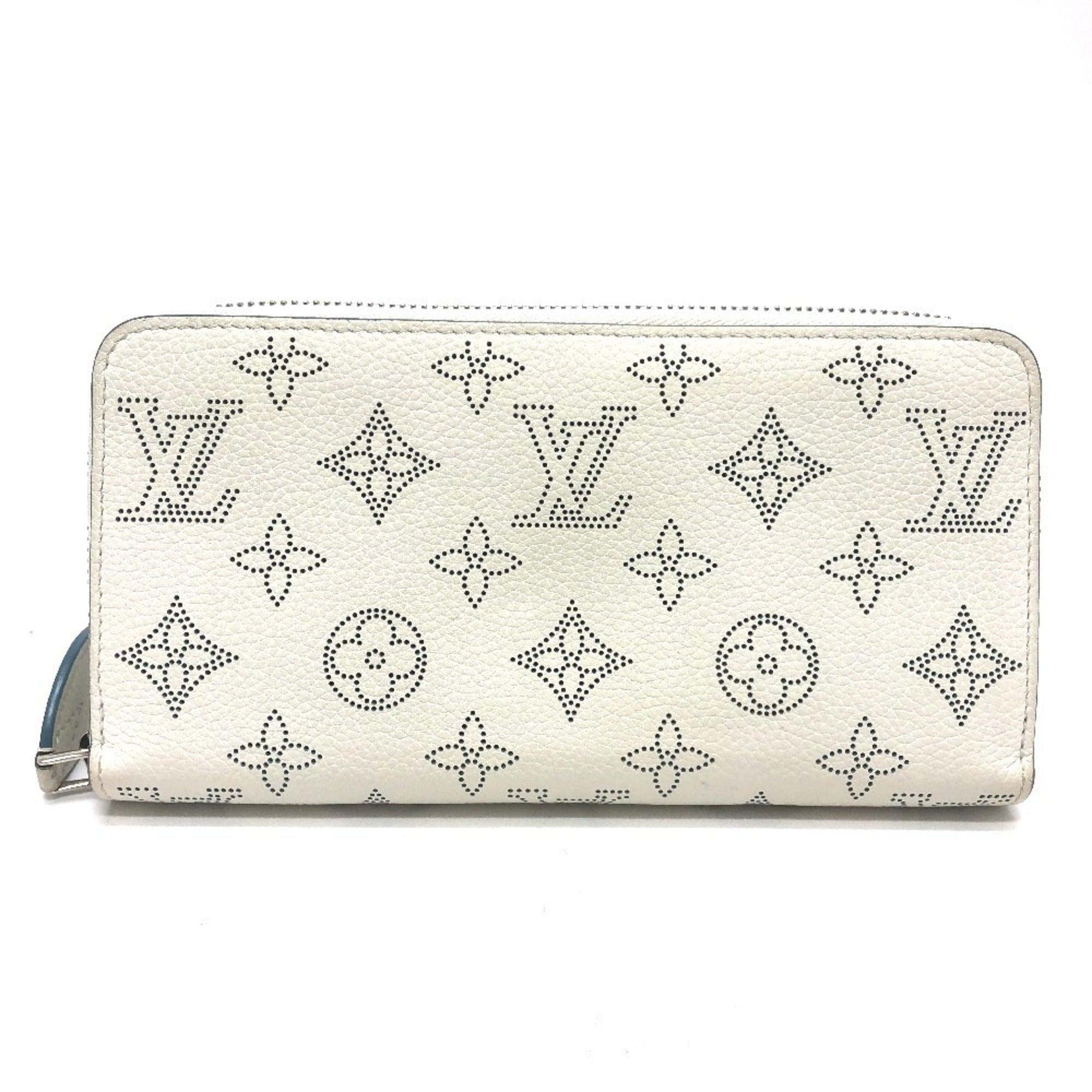 Louis Vuitton White Mahina Leather Long Wallet (Bi-Fold) (Pre-Owned)