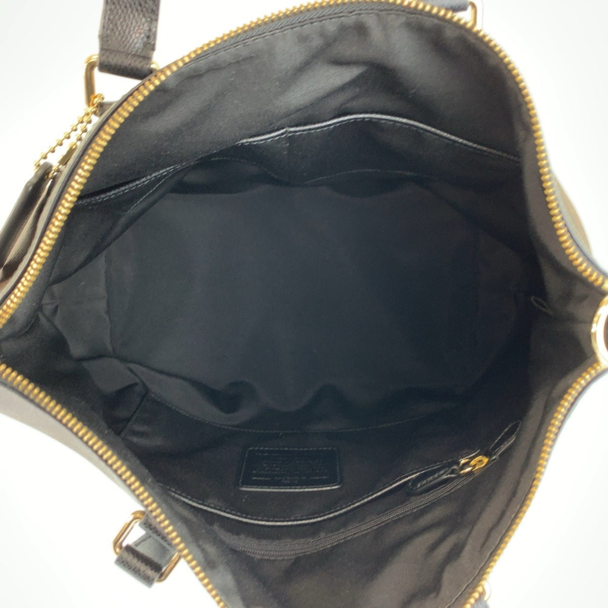 Coach Black Brown Pvc Shoulder Bag Tote Bag (Pre-Owned)