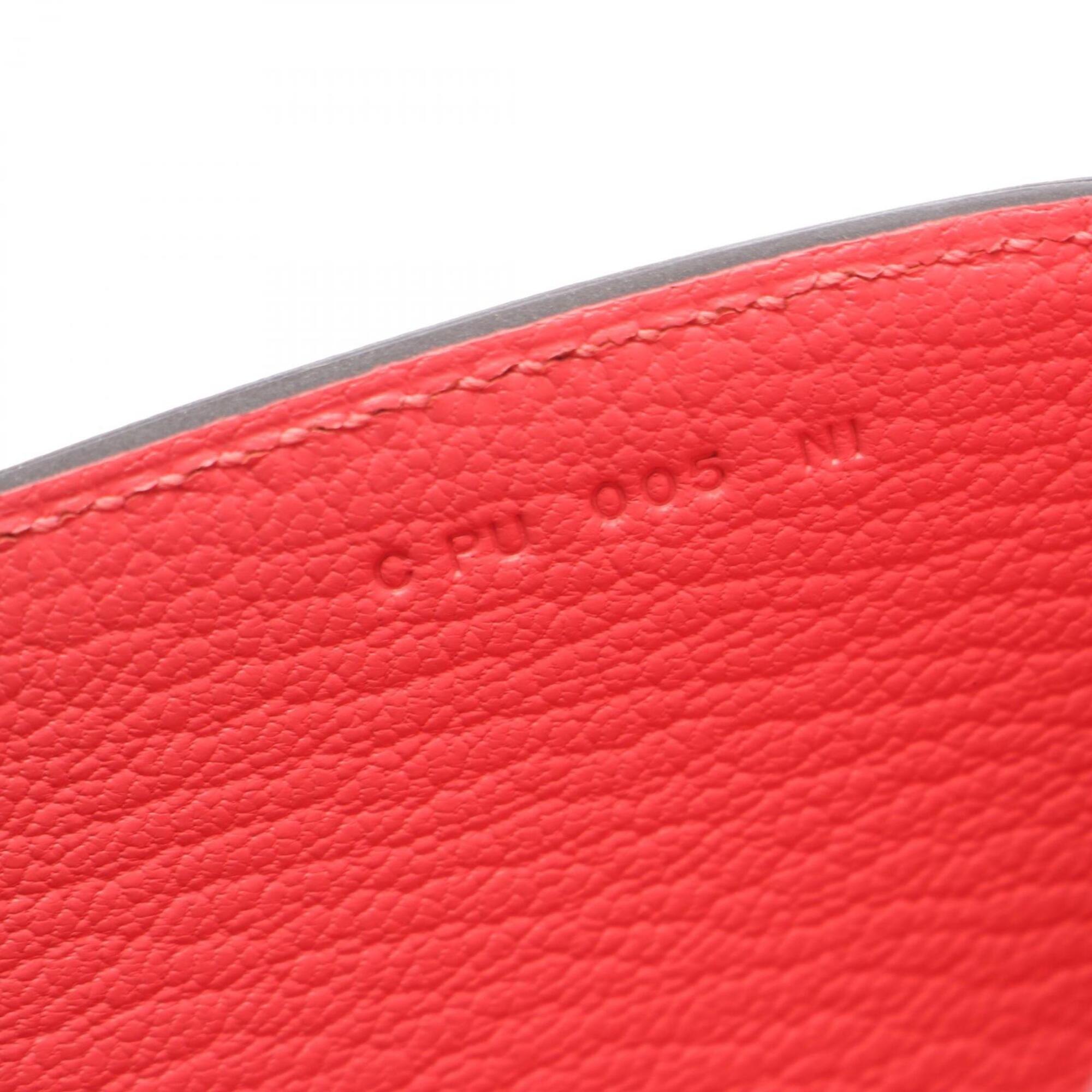 Hermes Pink Rose Azalee Chevre Leather Clutch Bag Handbag (Pre-Owned)