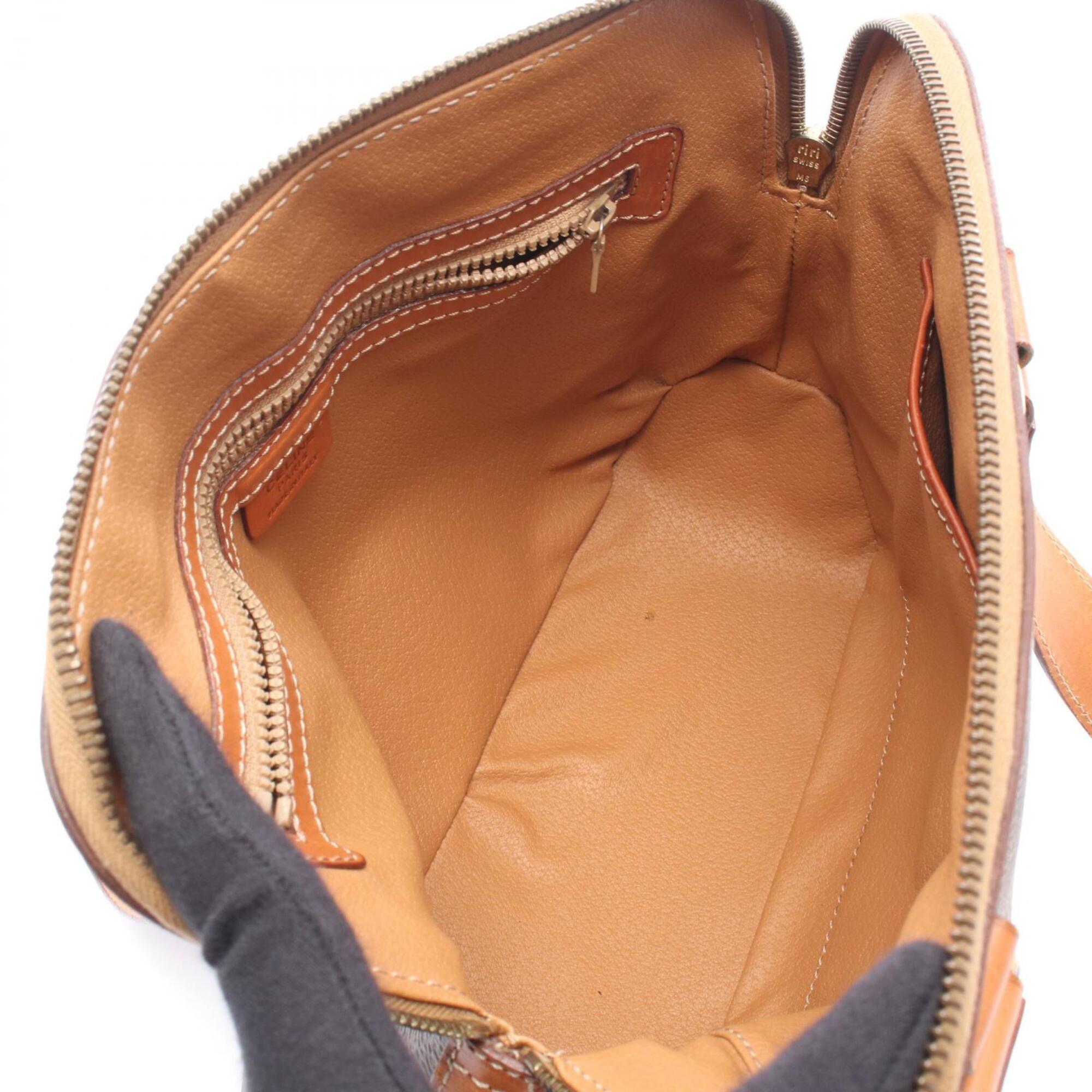 Celine Brown Coated Canvas Leather Handbag (Pre-Owned)