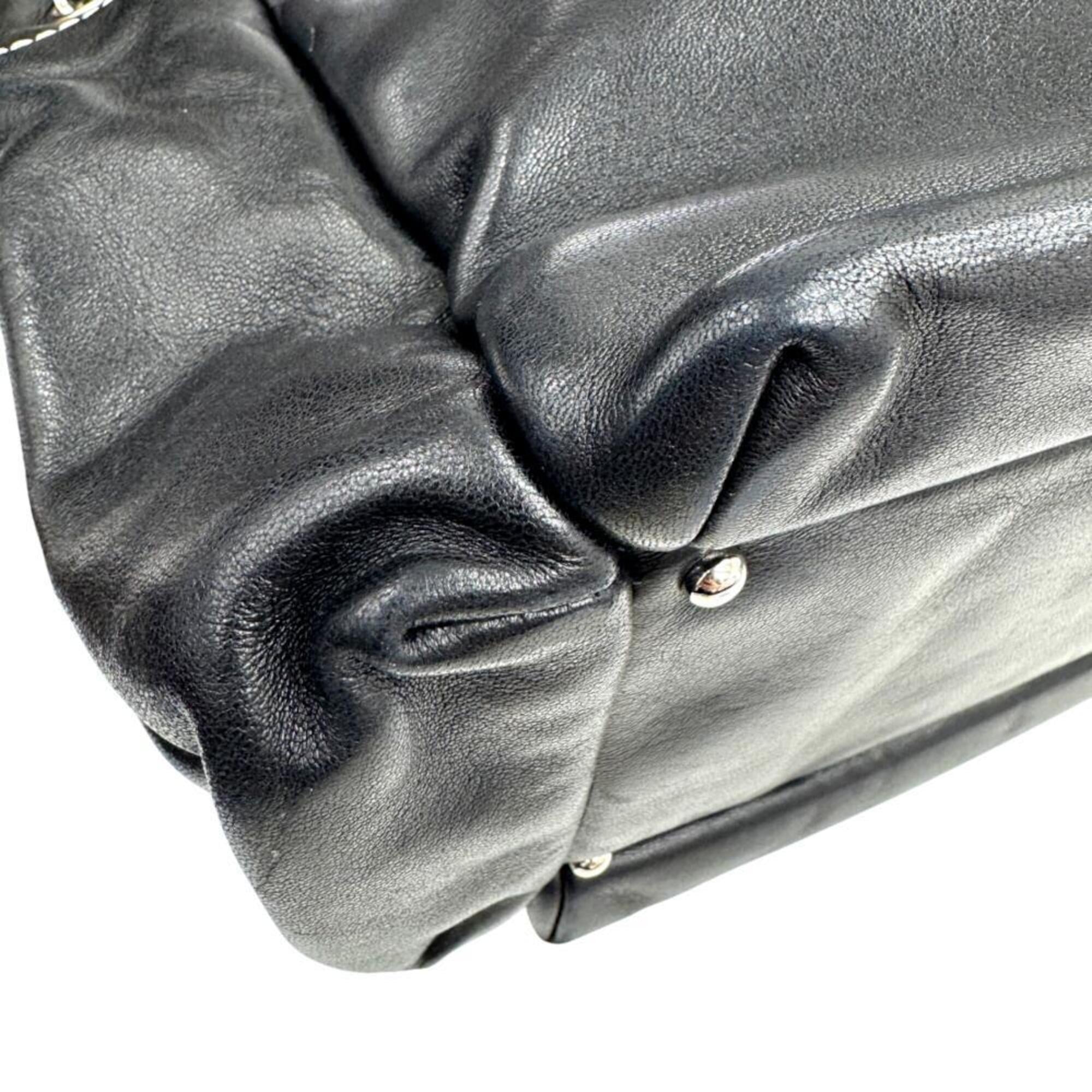 Chanel Black Leather Tote Bag (Pre-Owned)