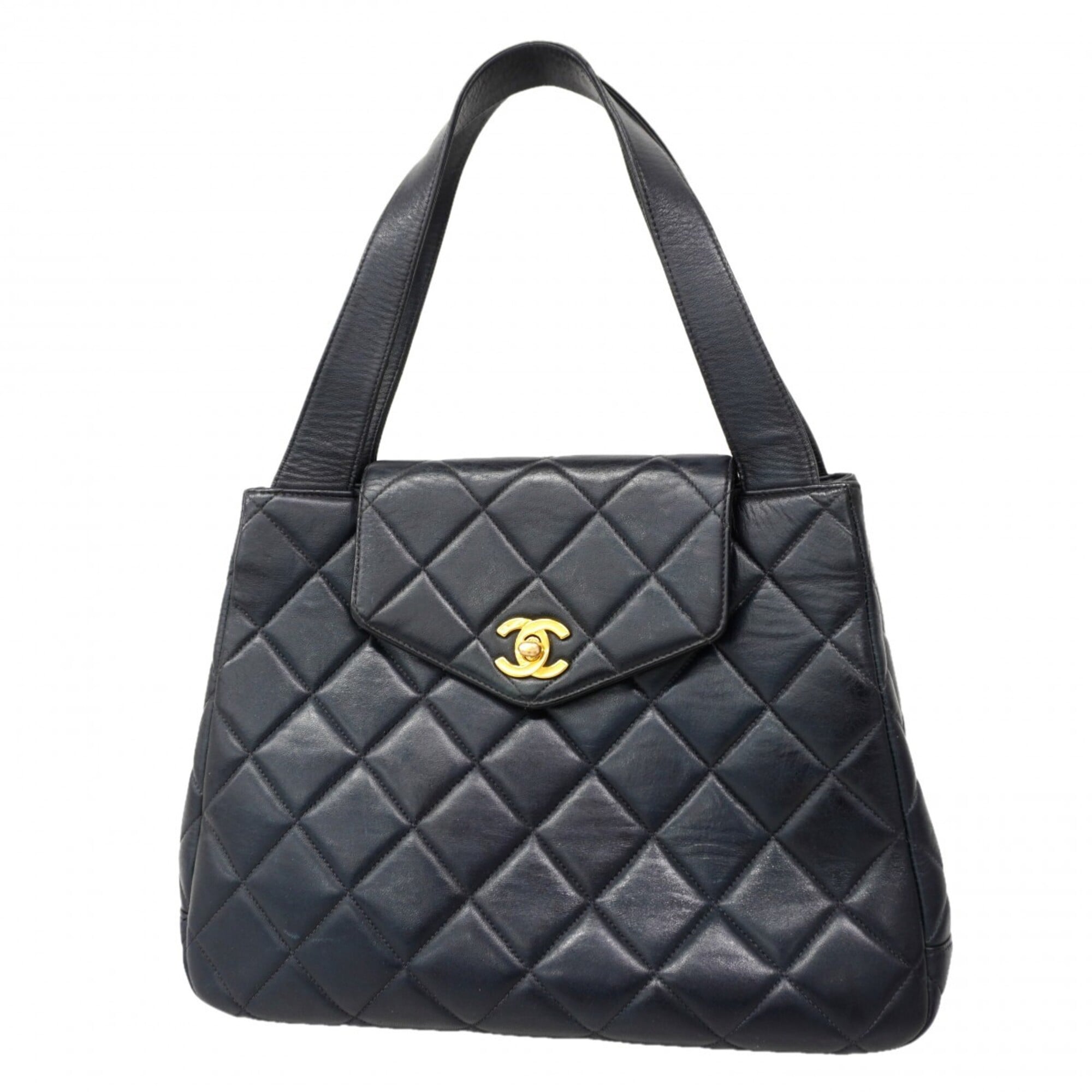 Chanel Black Leather Handbag (Pre-Owned)
