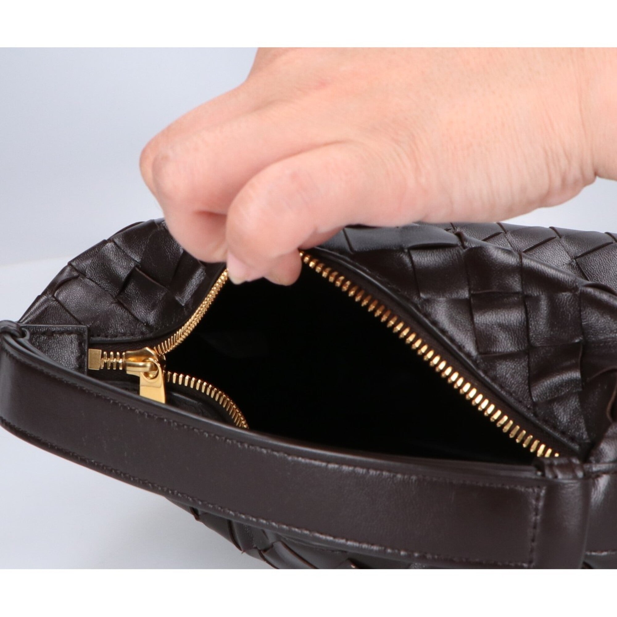 Bottega Veneta Leather Handbag Shoulder Bag (Pre-Owned)