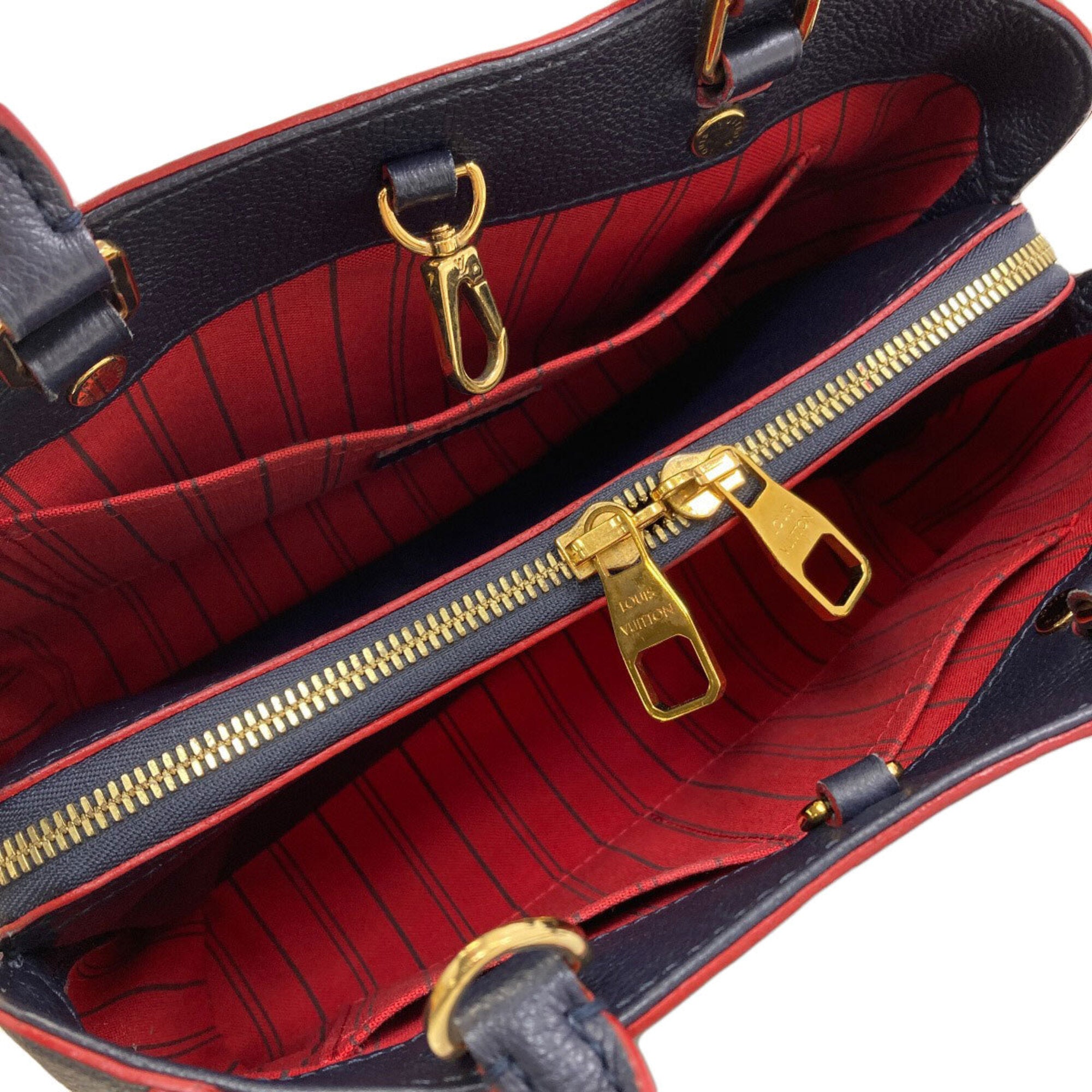 Louis Vuitton Marine Rouge Monogram Empreinte Handbag (Pre-Owned)