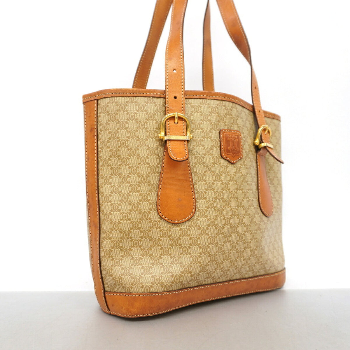 Celine Brown Pvc Handbag (Pre-Owned)