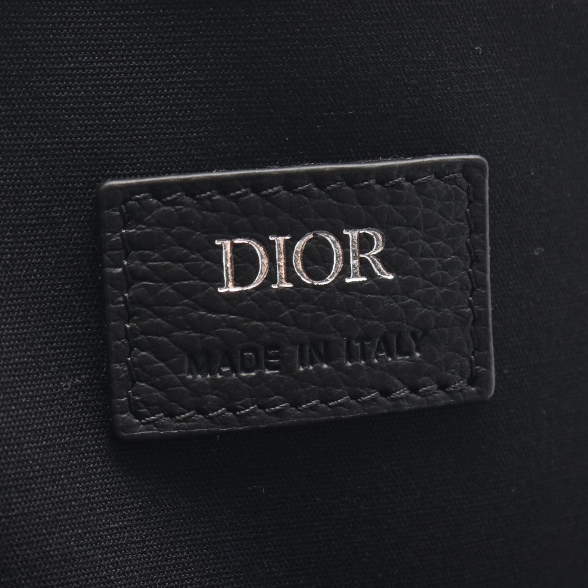 Christian Dior Black Gray Canvas Leather Backpack (Pre-Owned)