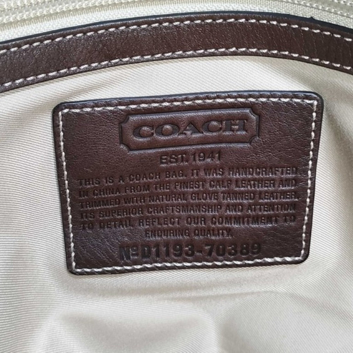 Coach Brown Leather Handbag (Pre-Owned)