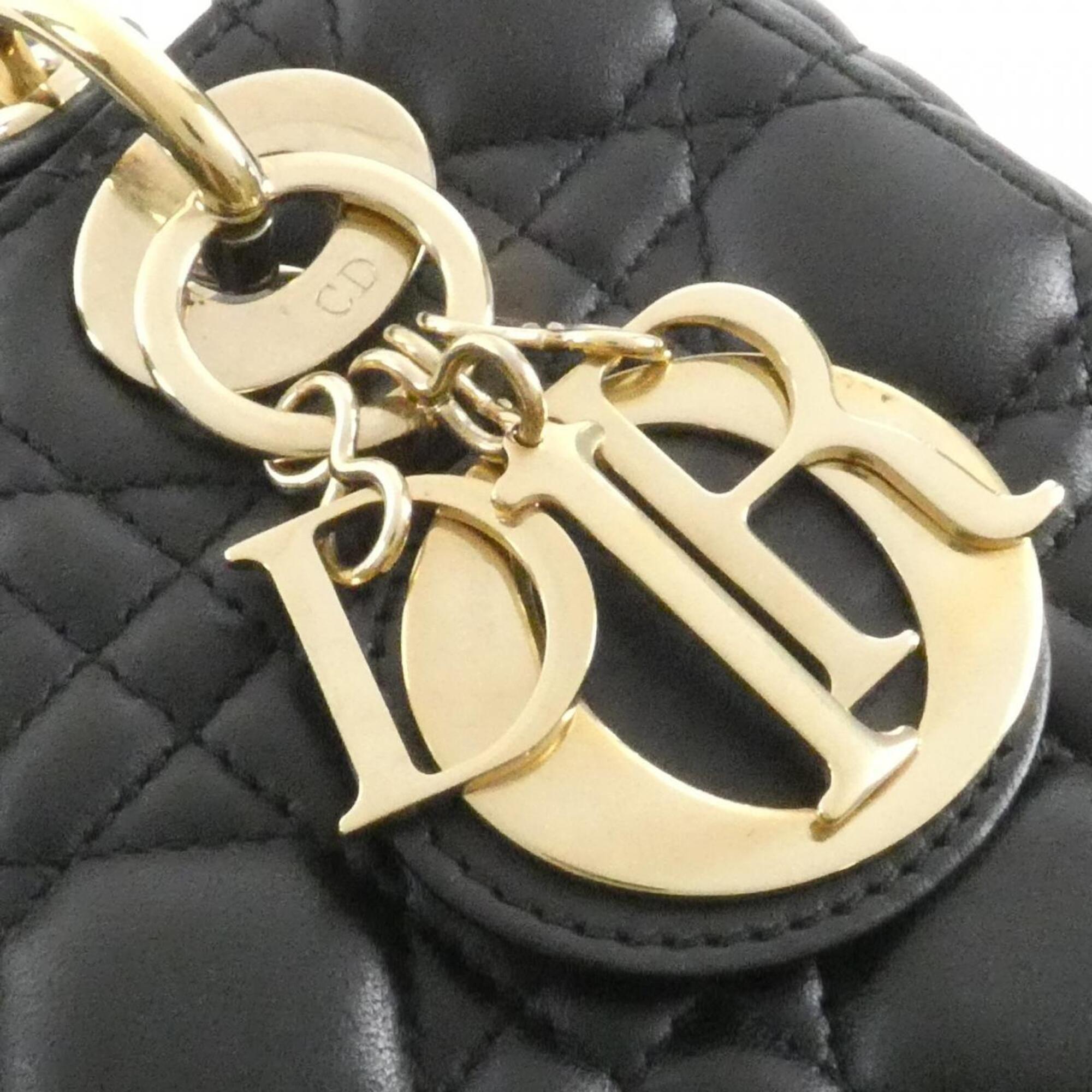 Christian Dior Black Leather Handbag (Pre-Owned)