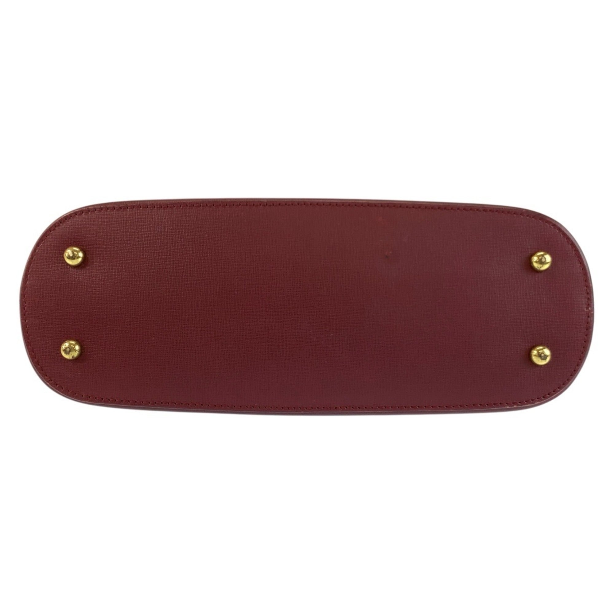 Cartier Bordeaux Leather Shoulder Bag (Pre-Owned)