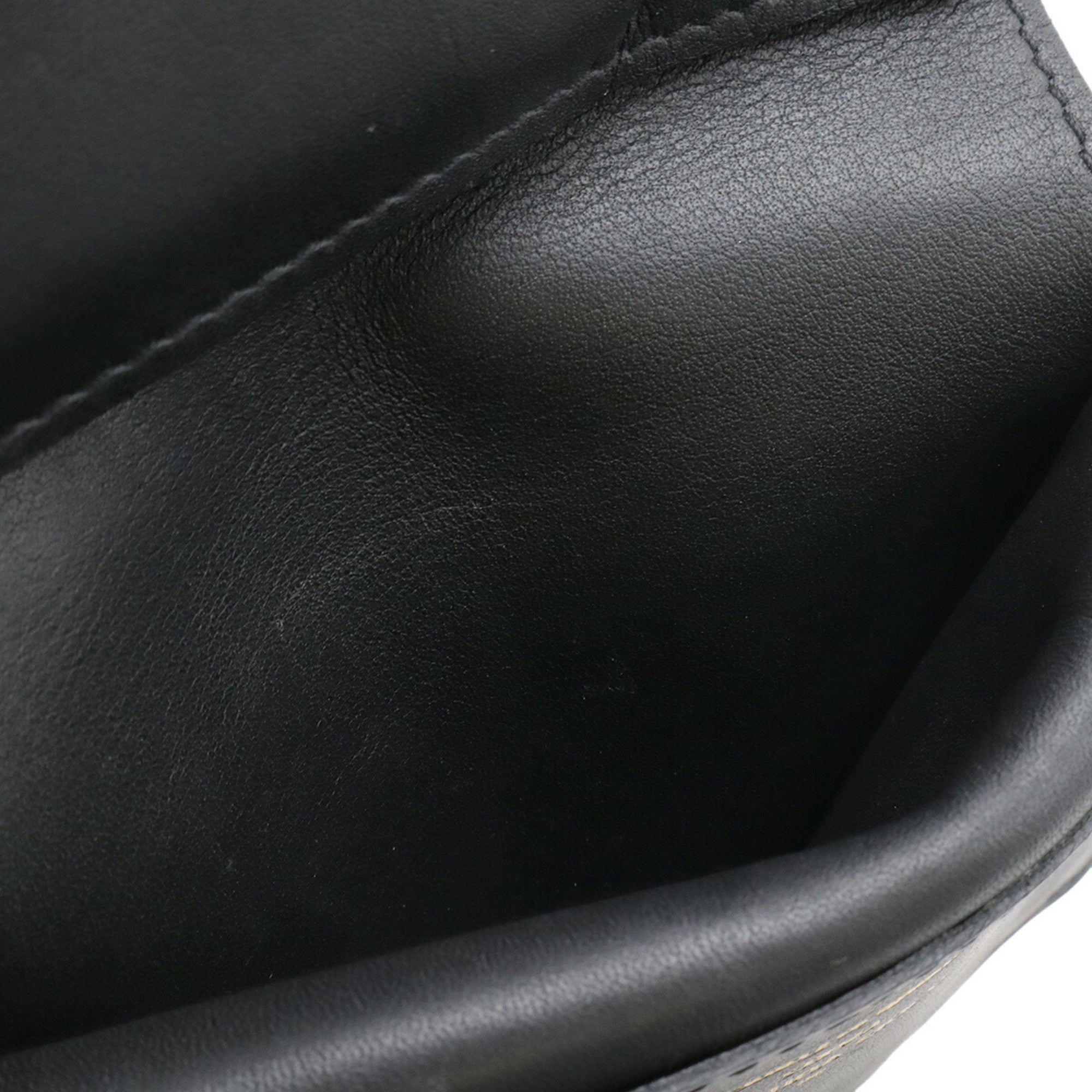 Louis Vuitton Black Noir Leather Wallet (Bi-Fold) (Pre-Owned)