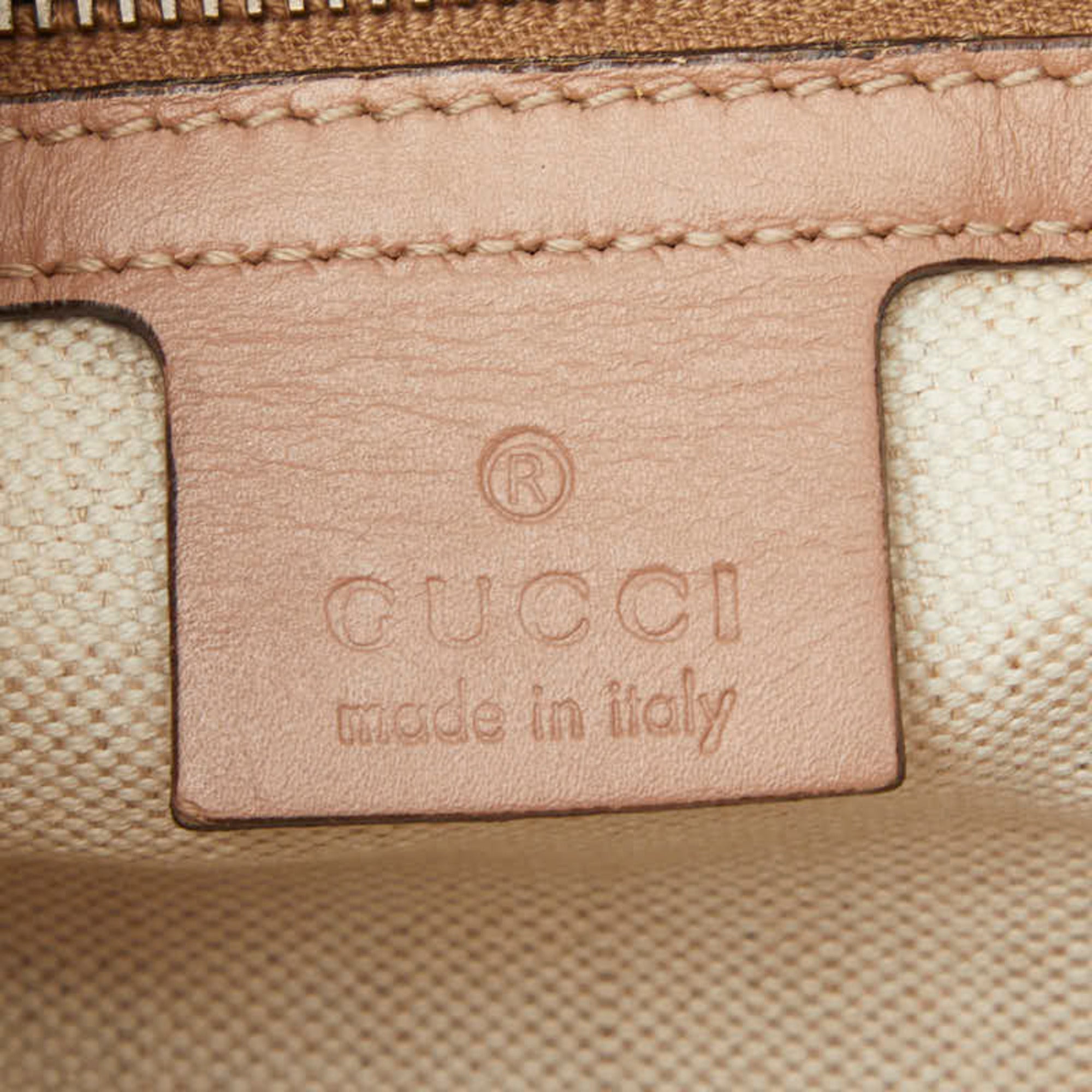 Gucci Pink Leather Handbag Tote Bag (Pre-Owned)