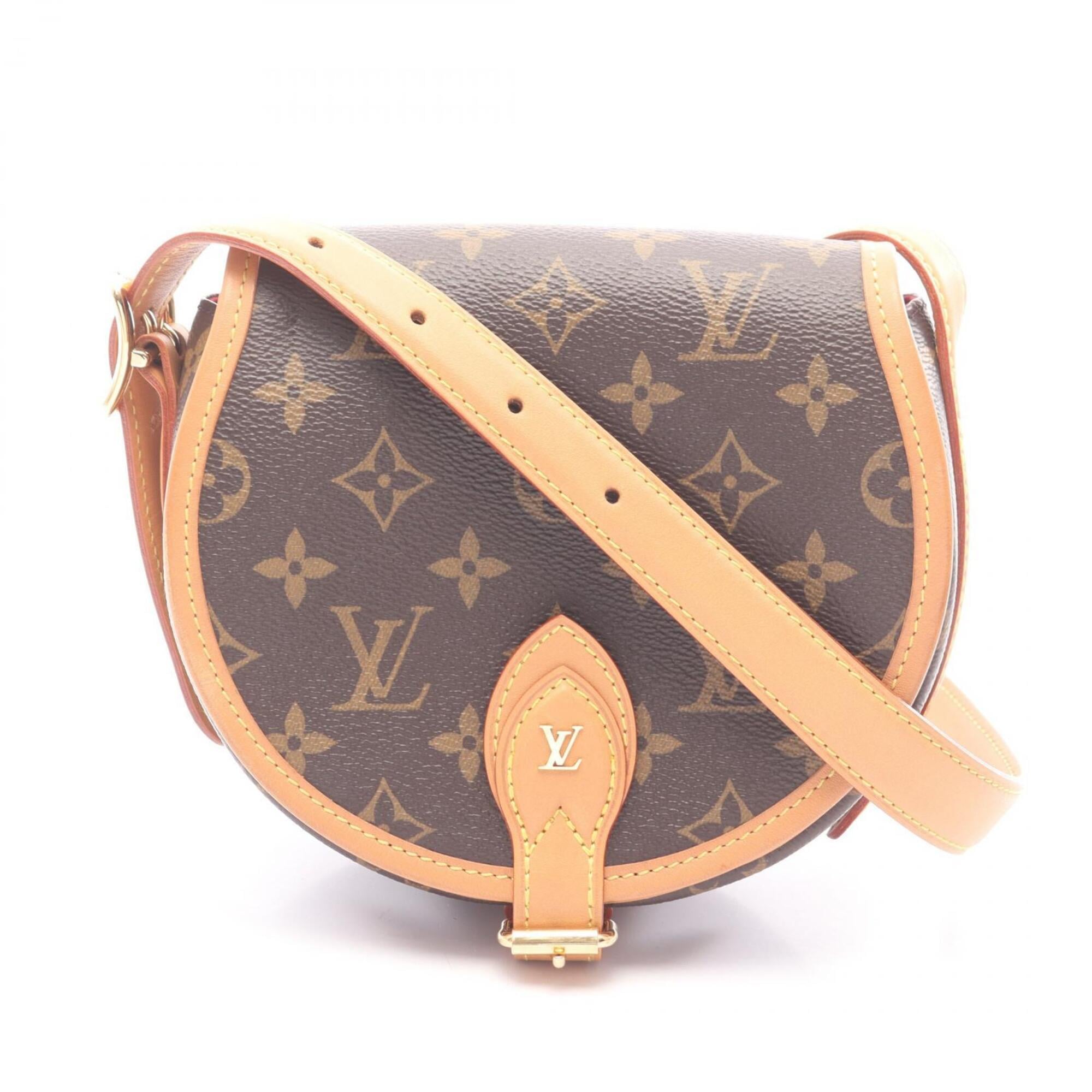Louis Vuitton Brown Monogram Coated Canvas Leather Handbag Shoulder Bag (Pre-Owned)