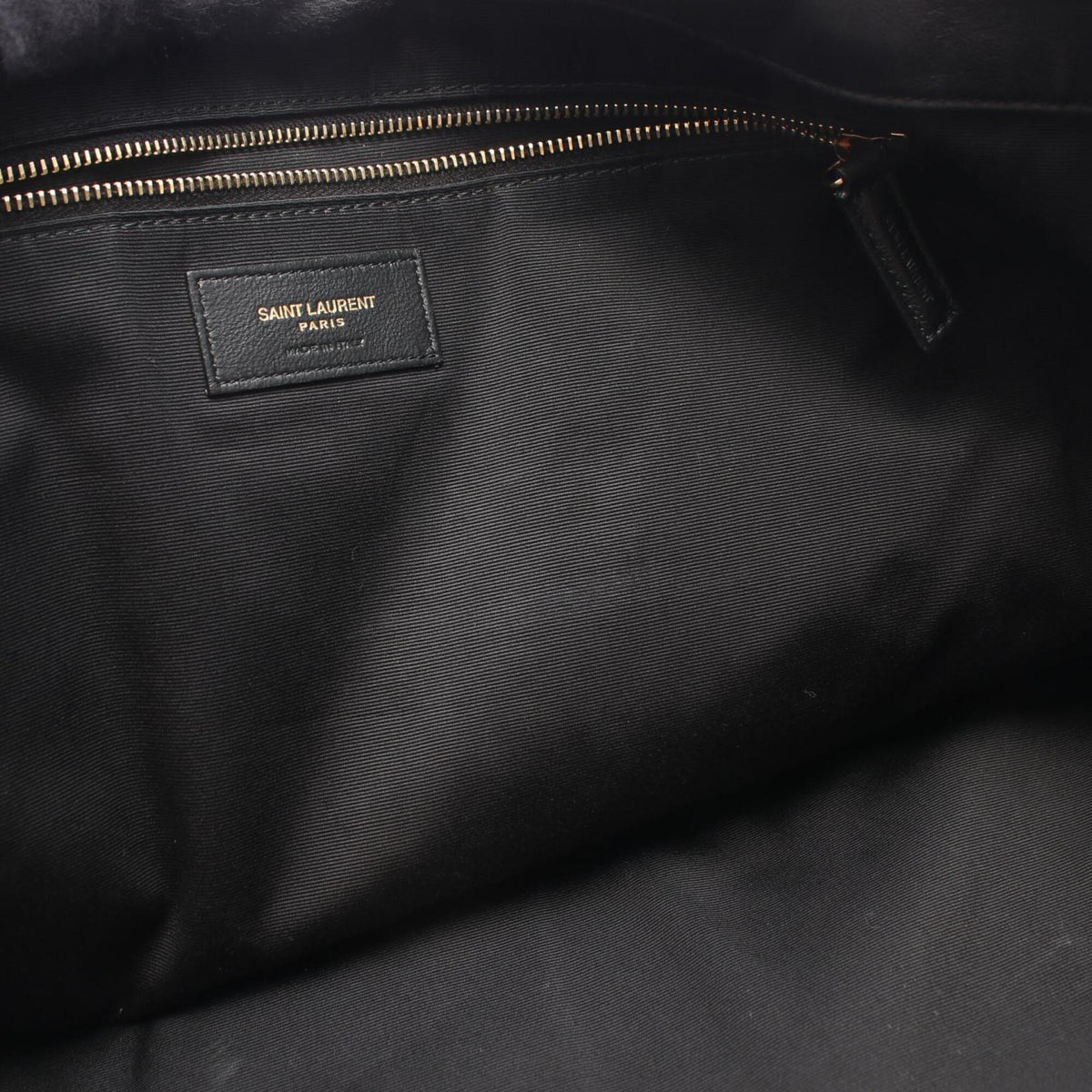 Yves Saint Laurent Black Leather Handbag Tote Bag (Pre-Owned)