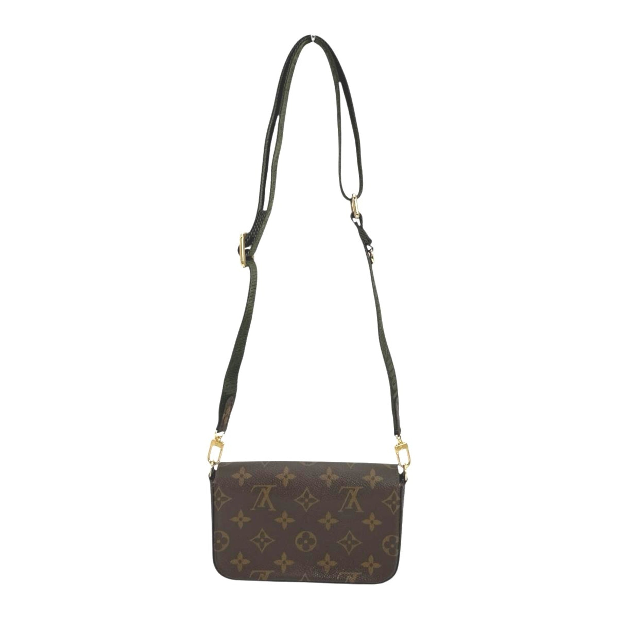 Louis Vuitton Brown Monogram Canvas Pochette Shoulder Bag (Pre-Owned)