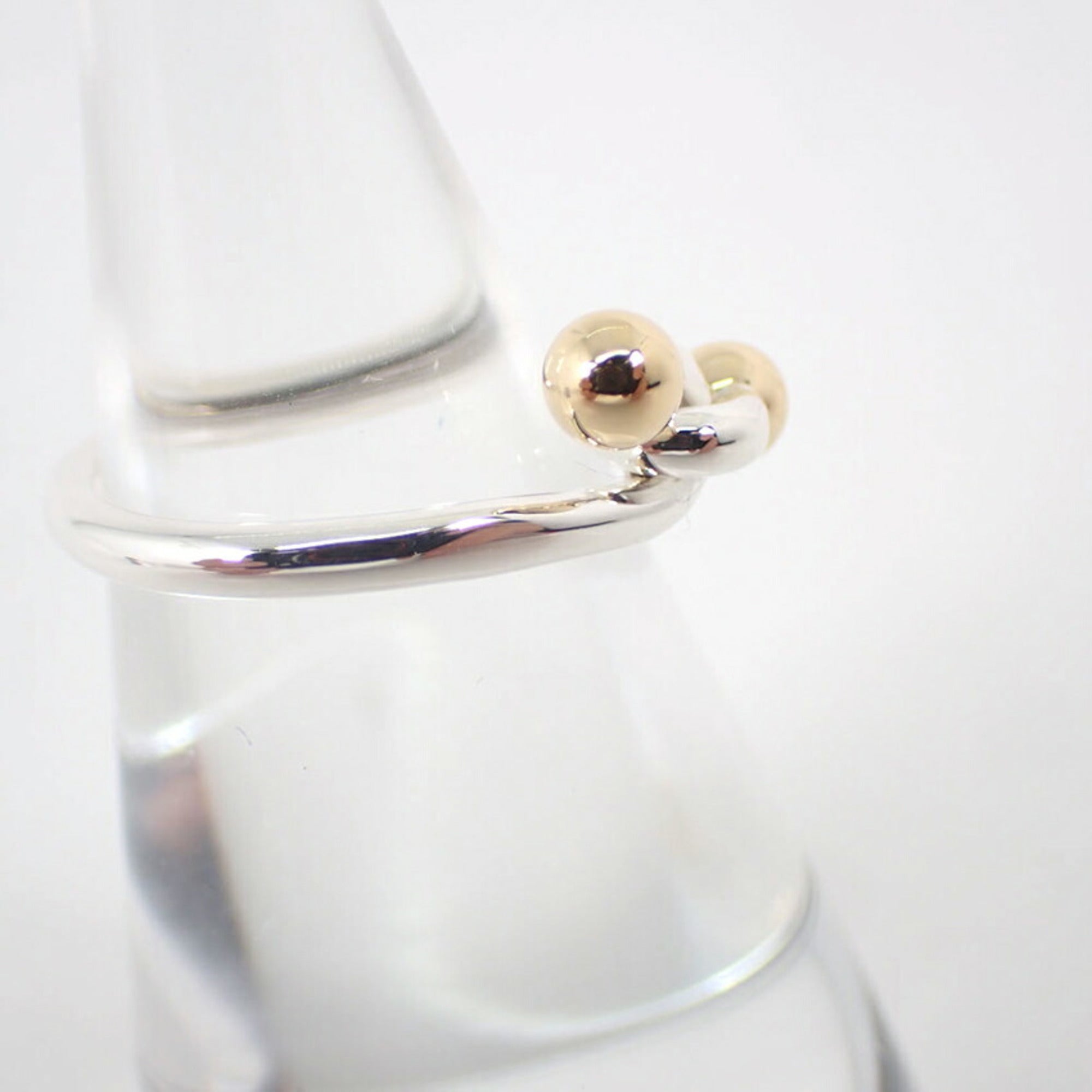 Tiffany Yellow Gold (18K) Sterling Silver 925 Band Ring (Pre-Owned)