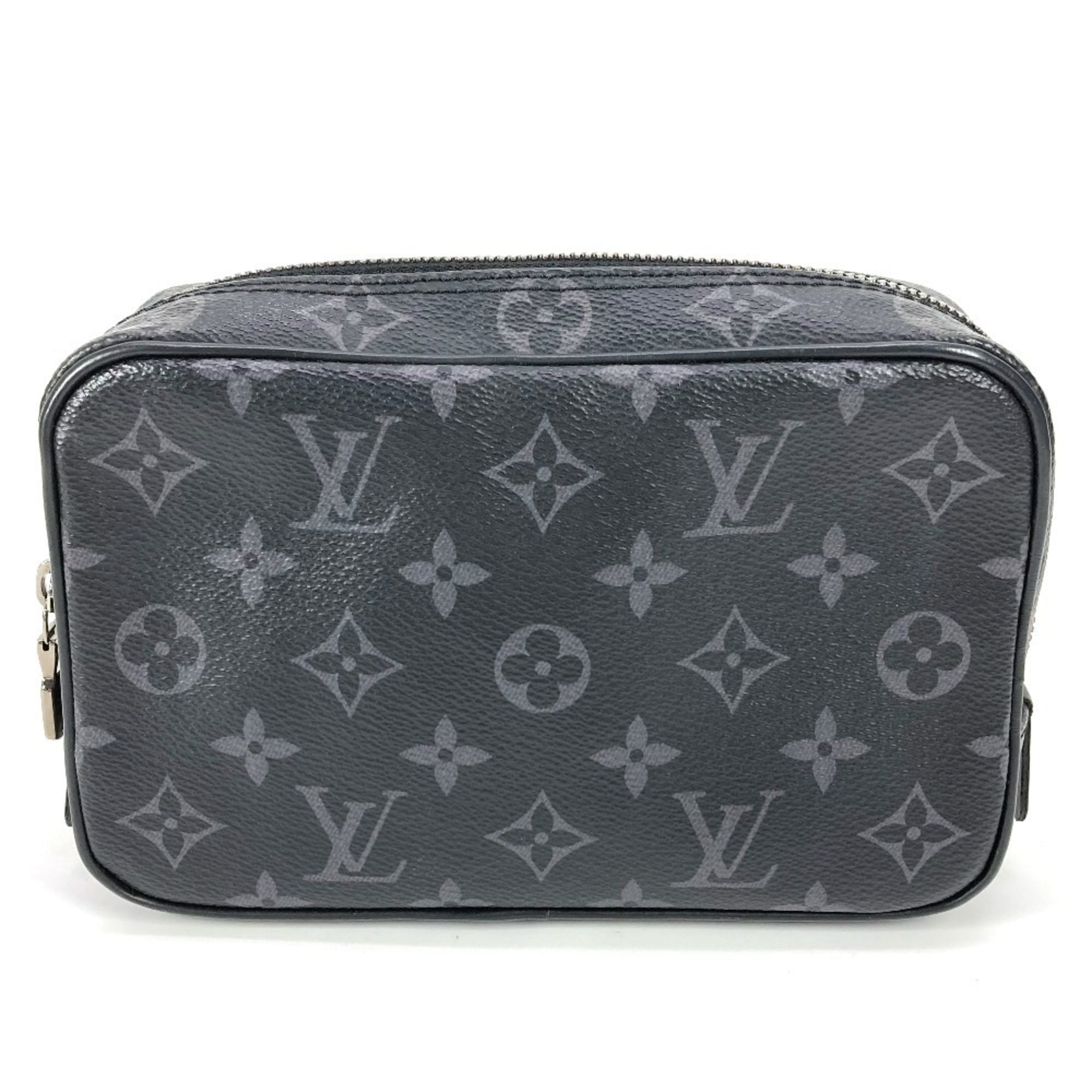 Louis Vuitton Black Monogram Eclipse Canvas Clutch Bag Pouch (Pre-Owned)