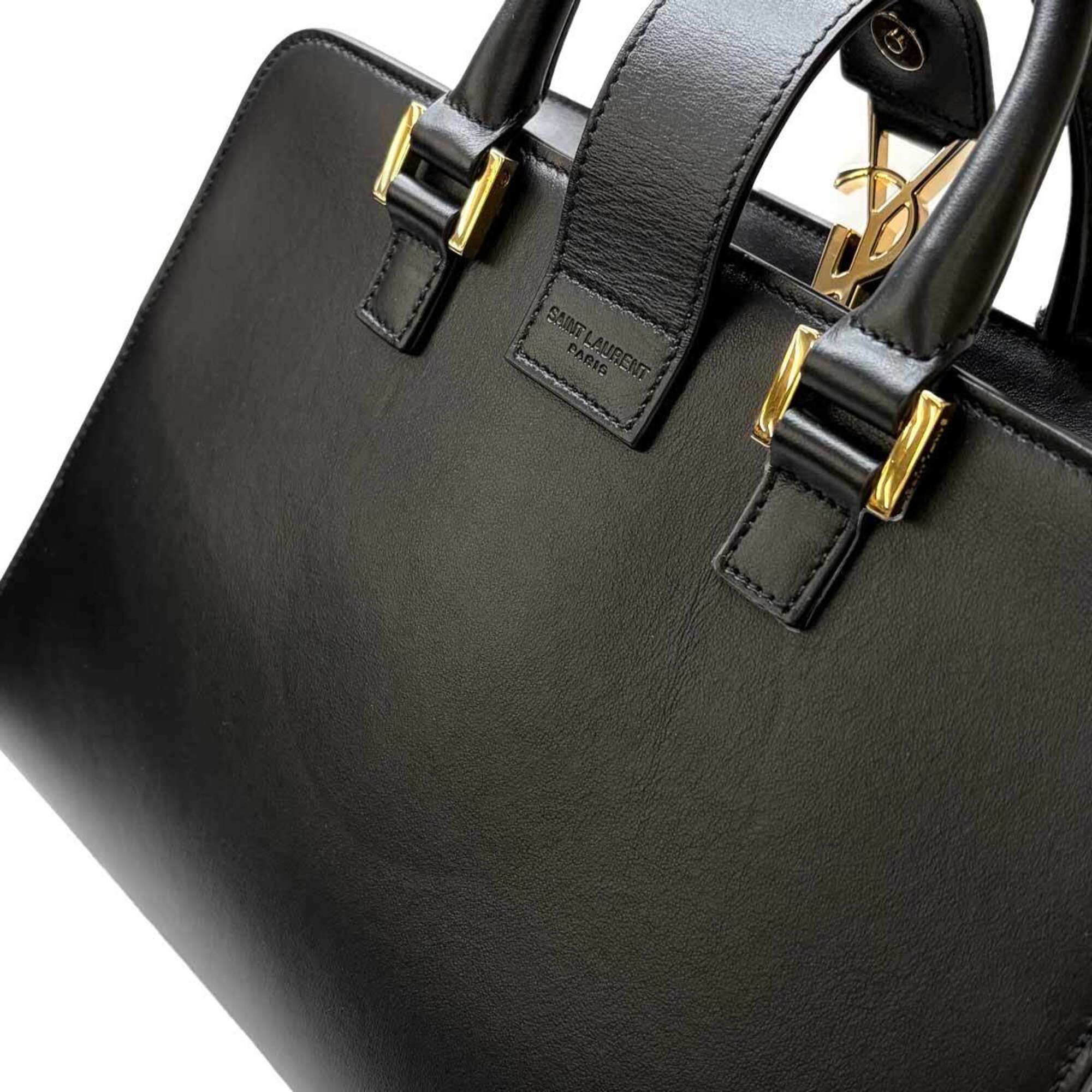 Saint Laurent Black Leather Handbag (Pre-Owned)