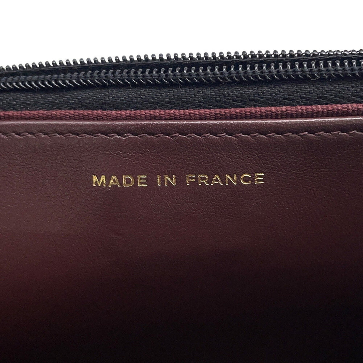 Chanel Black Grained Calfskin Chain/Shoulder Wallet (Pre-Owned)