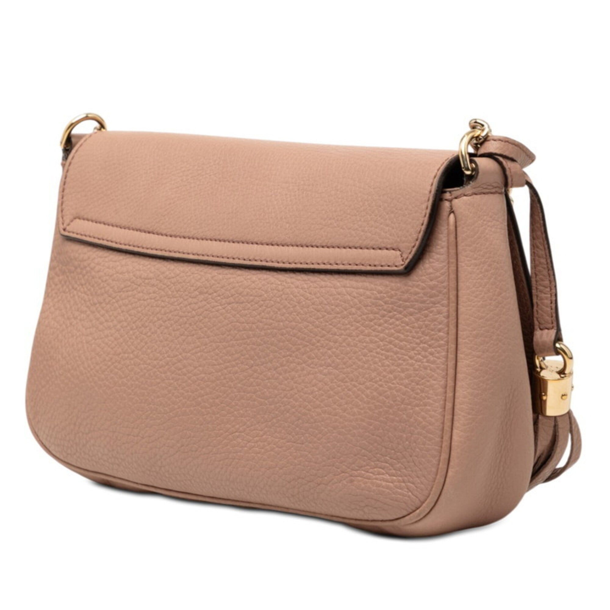 Gucci Pink Leather Shoulder Bag (Pre-Owned)