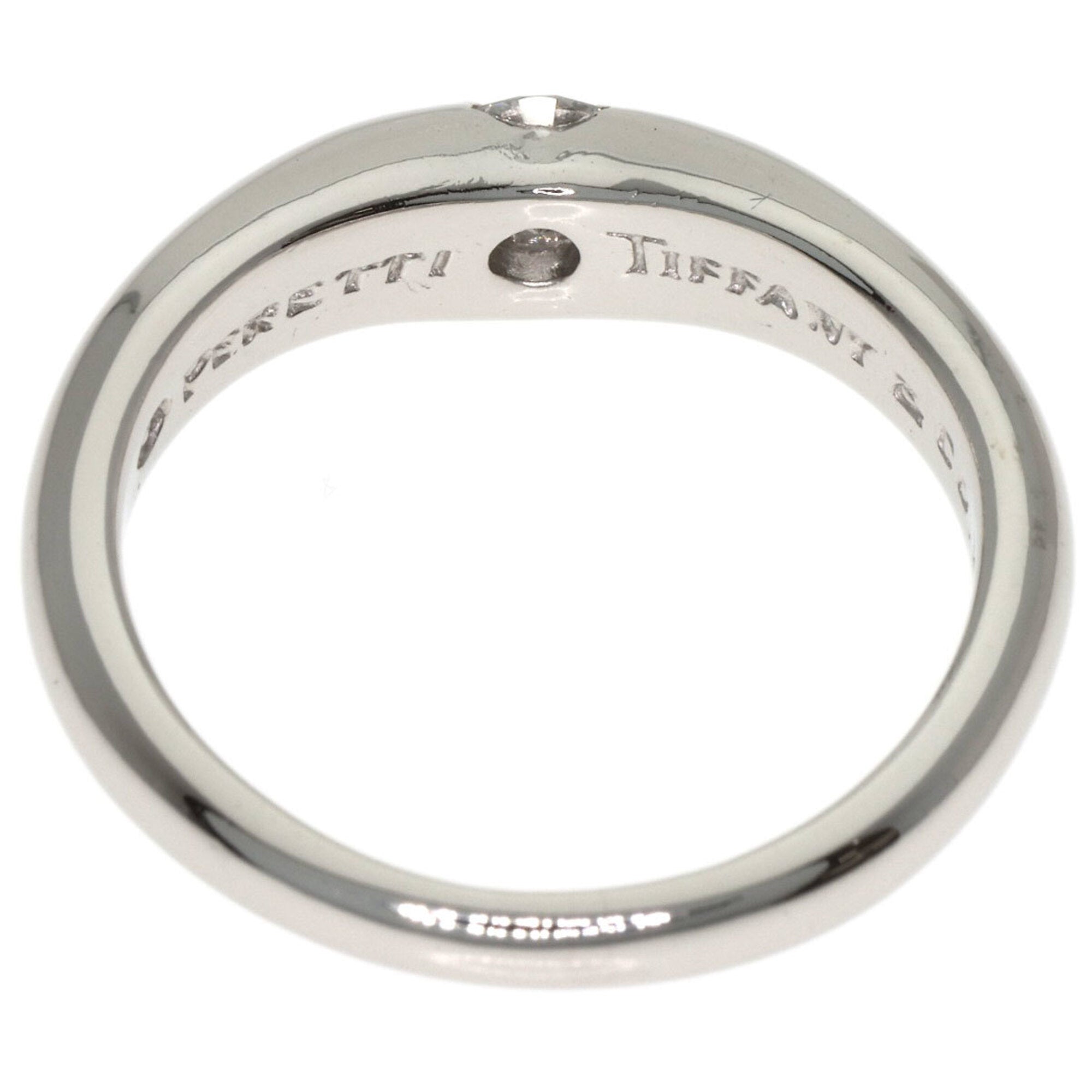 Tiffany Platinum Platinum 950 Band Ring (Pre-Owned)
