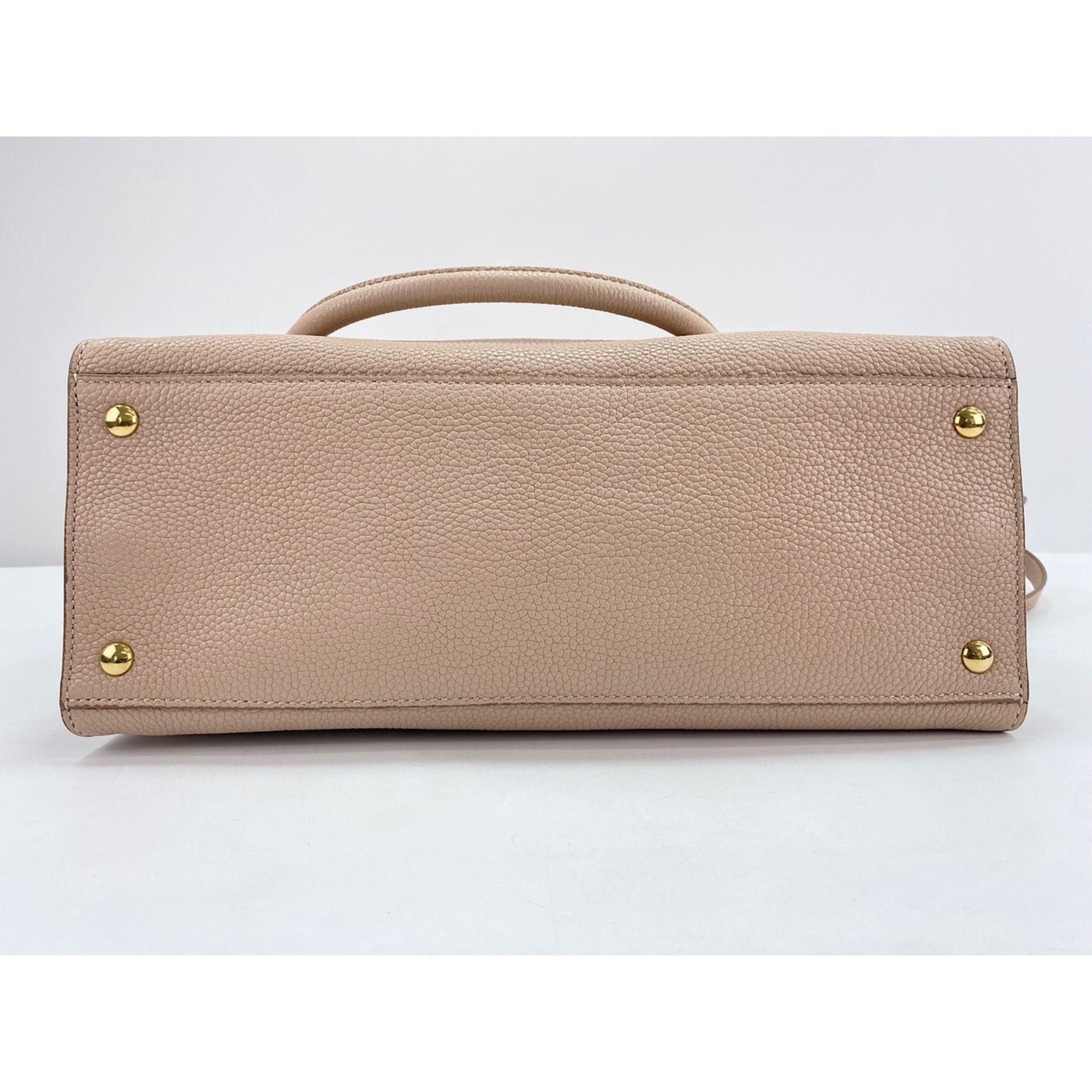 Salvatore Ferragamo Beige Canvas Handbag (Pre-Owned)