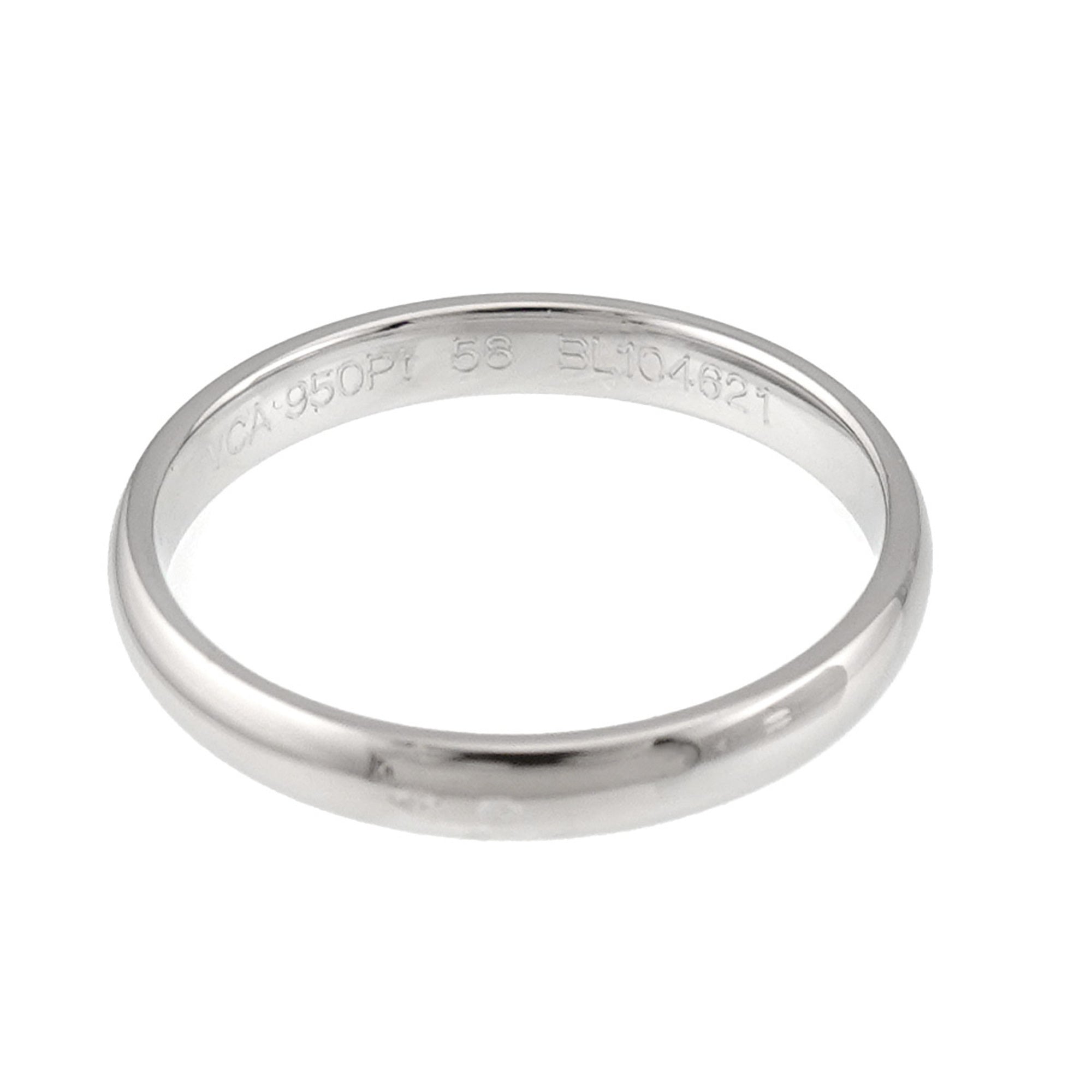 Van Cleef & Arpels Platinum 950 Band Ring (Pre-Owned)