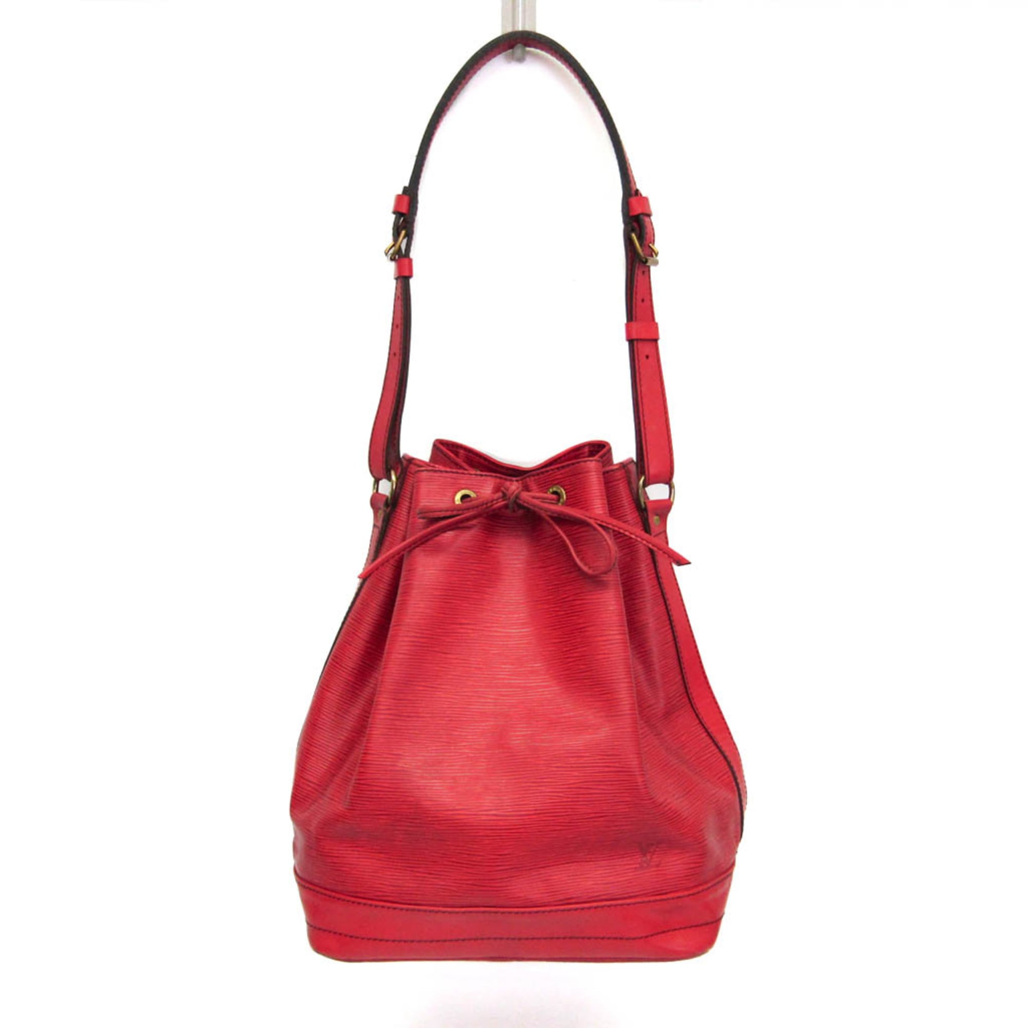 Louis Vuitton Noe Handbag Epi Leather Red Leather Shoulder Bag Bag (Pre-Owned)