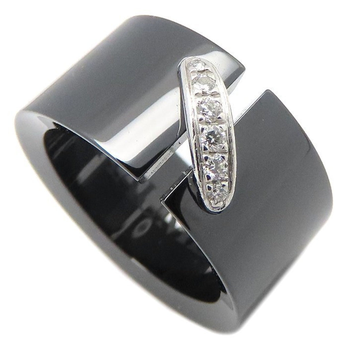 Chaumet White Gold (18K) Ceramic Band Ring (Pre-Owned)
