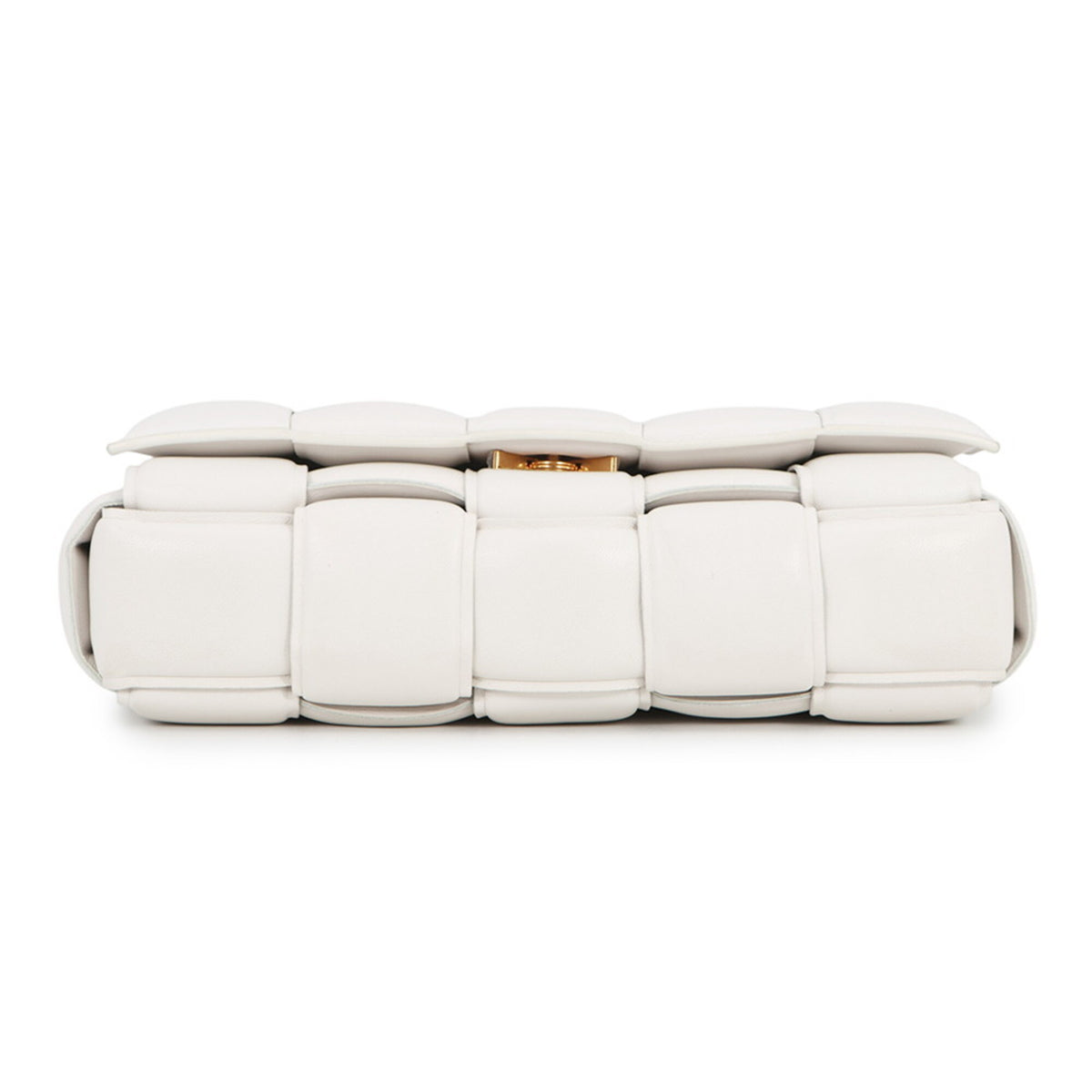 Bottega Veneta White Leather Handbag Shoulder Bag (Pre-Owned)