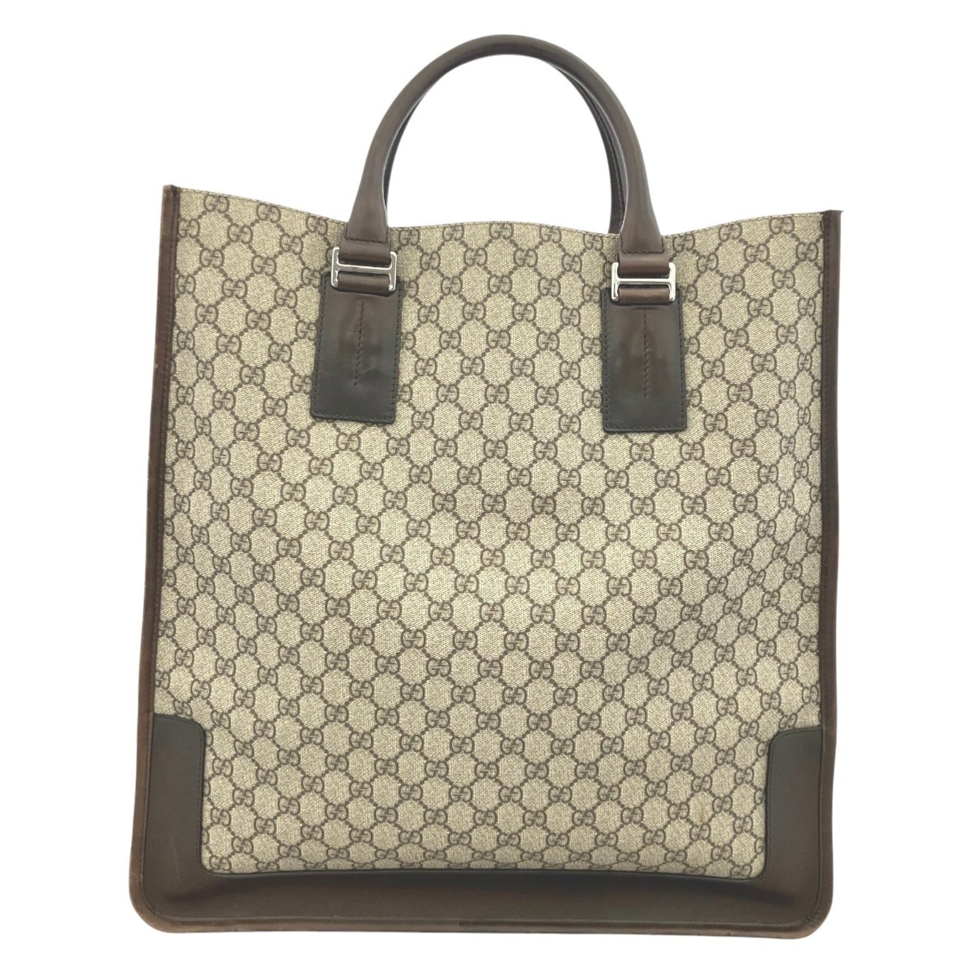 Gucci Brown Pvc Leather Tote Bag (Pre-Owned)