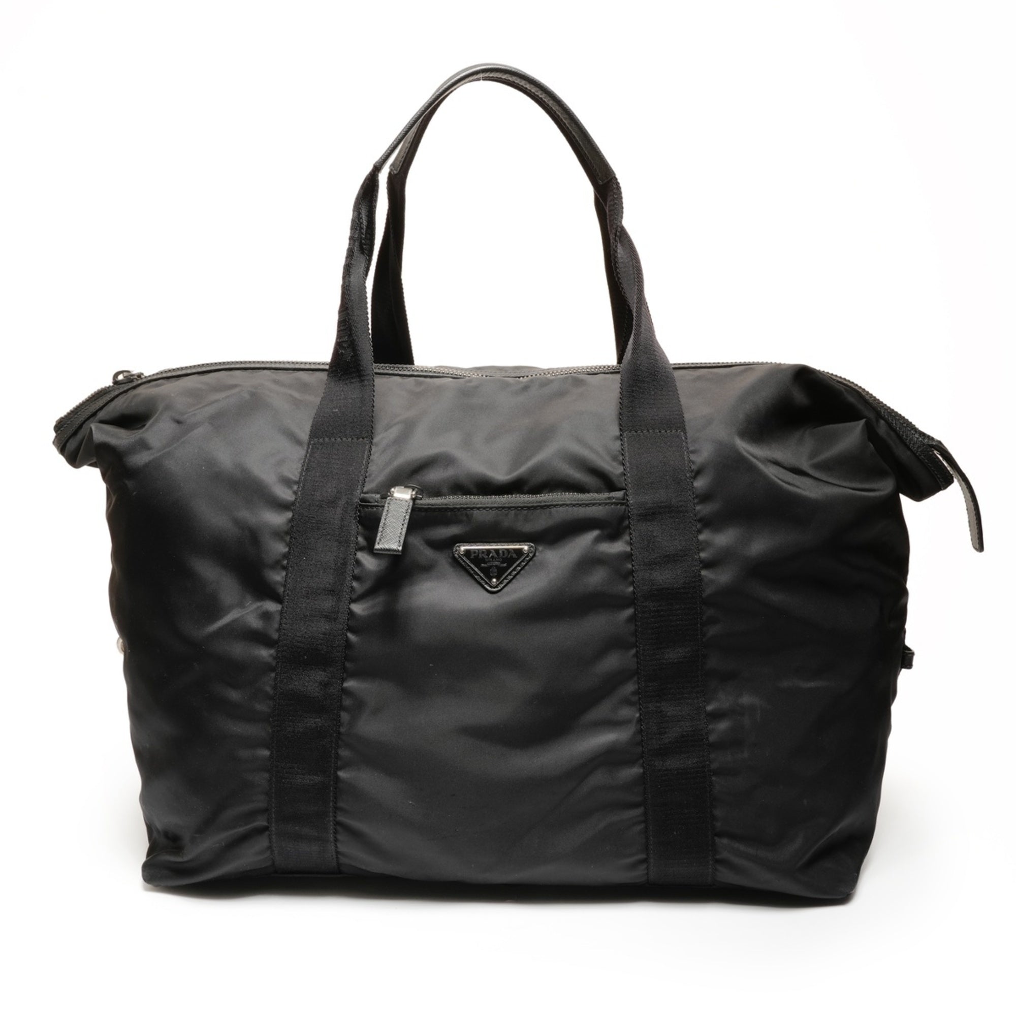 Prada Black Nylon Boston Bag (Pre-Owned)