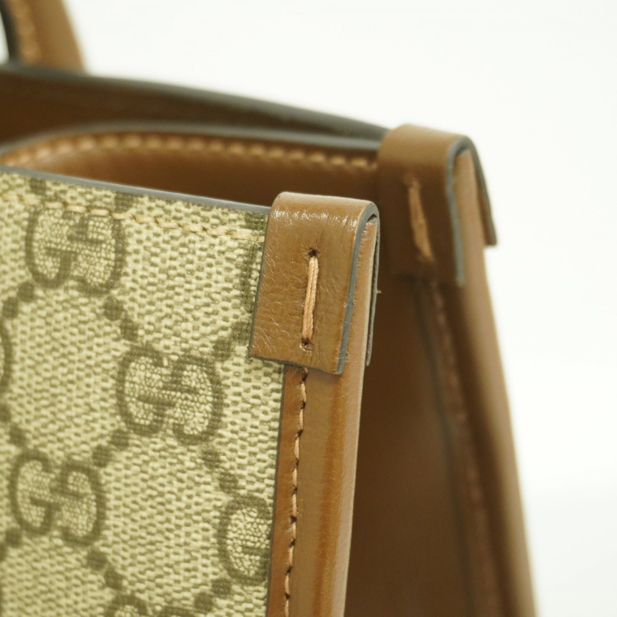 Gucci Brown Pvc Tote Bag (Pre-Owned)