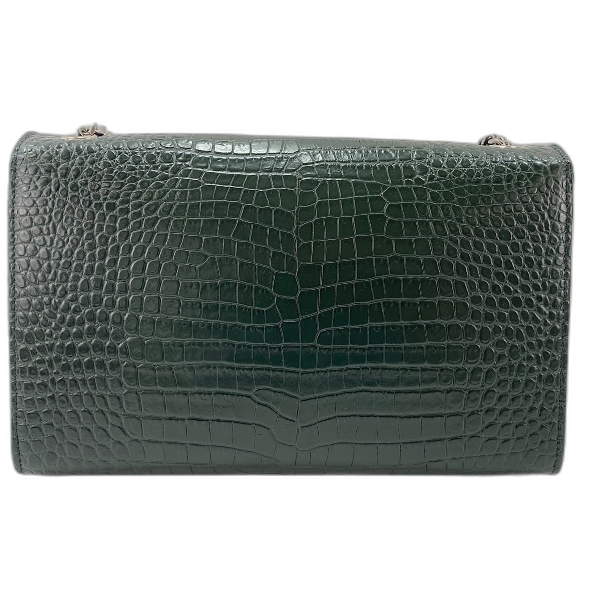 Yves Saint Laurent Green Leather Shoulder Bag (Pre-Owned)