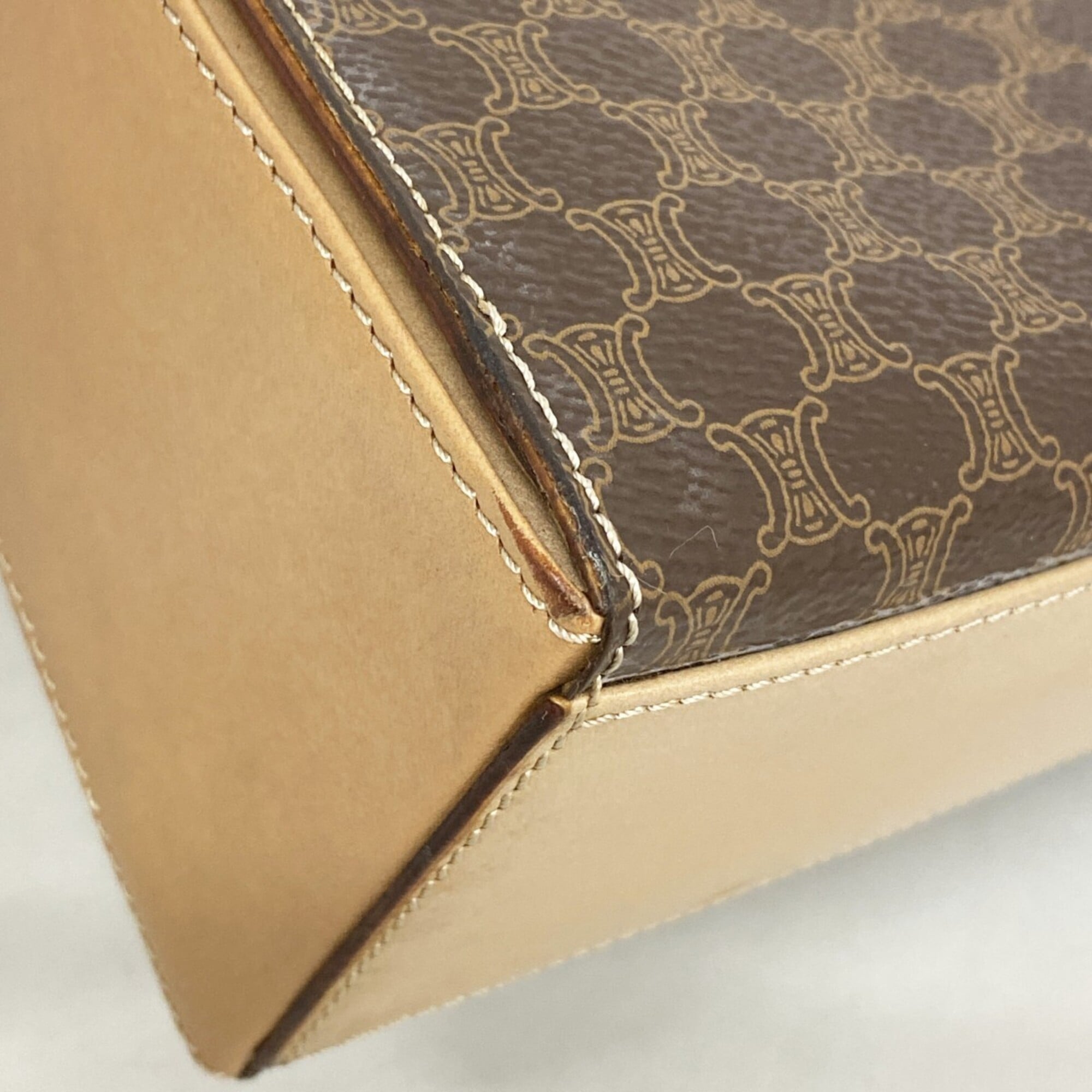 Celine Brown Pvc Handbag (Pre-Owned)