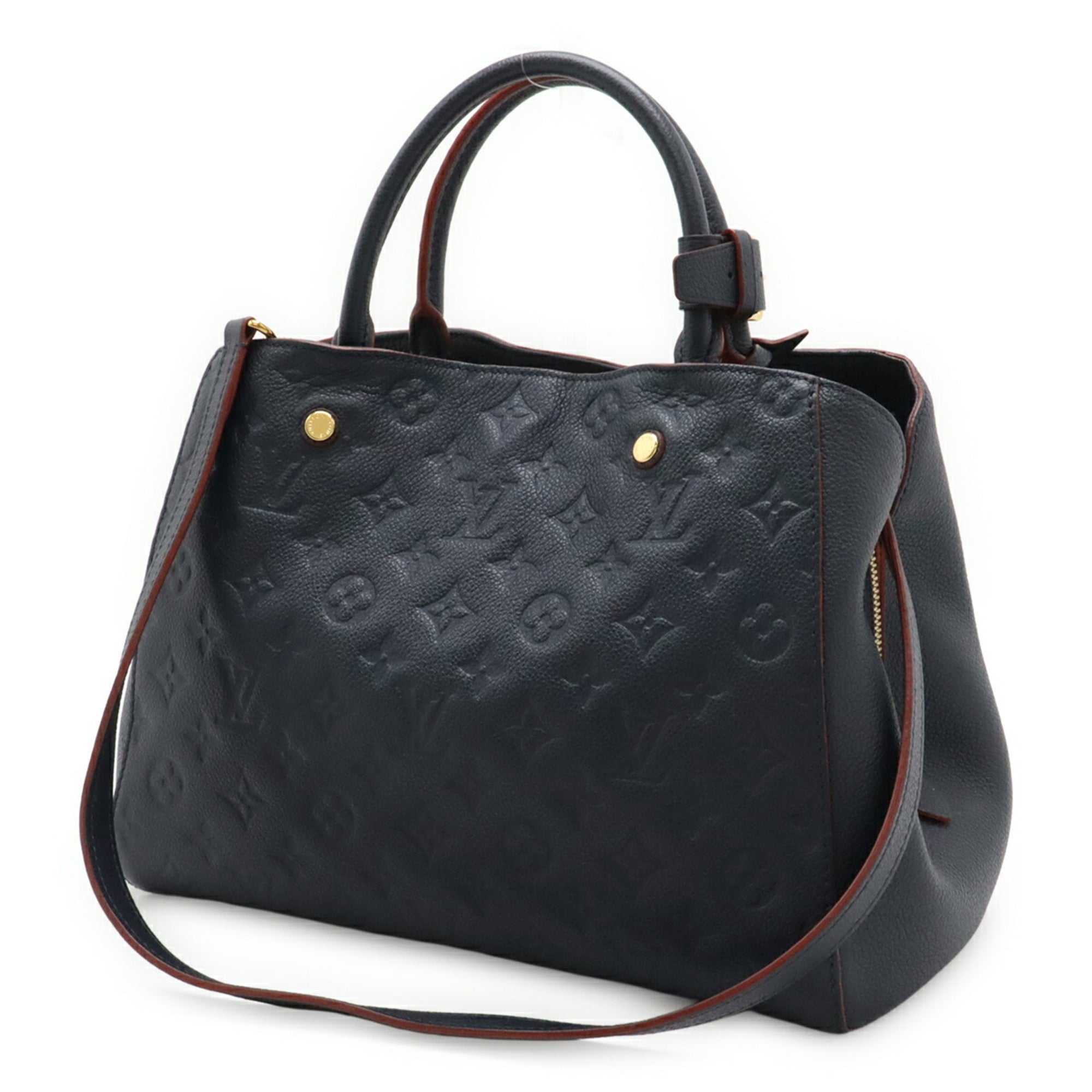 Louis Vuitton Marine Rouge Monogram Empreinte Leather Handbag Shoulder Bag (Pre-Owned)