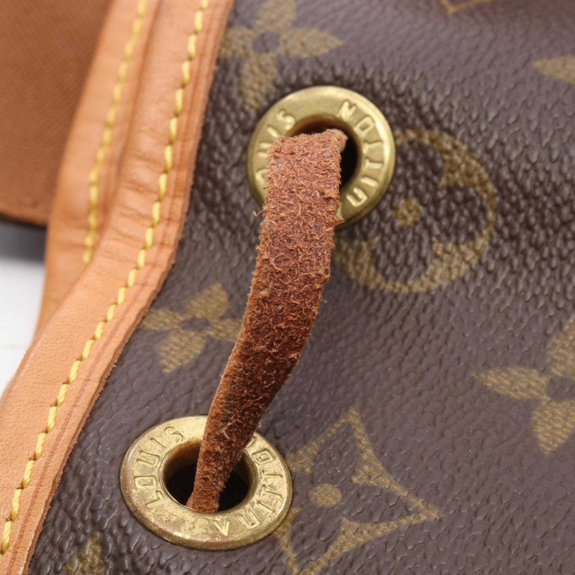 Louis Vuitton Brown Monogram Coated Canvas Leather Monogram Backpack Handbag (Pre-Owned)