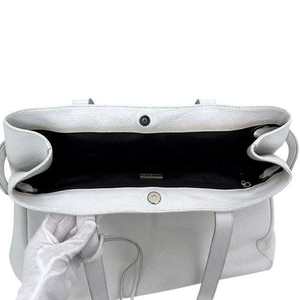 Loewe White Leather Tote Bag (Pre-Owned)