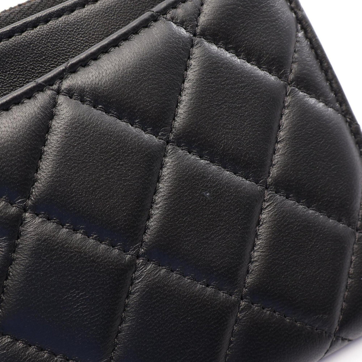 Chanel Black Leather Handbag Pouch (Pre-Owned)