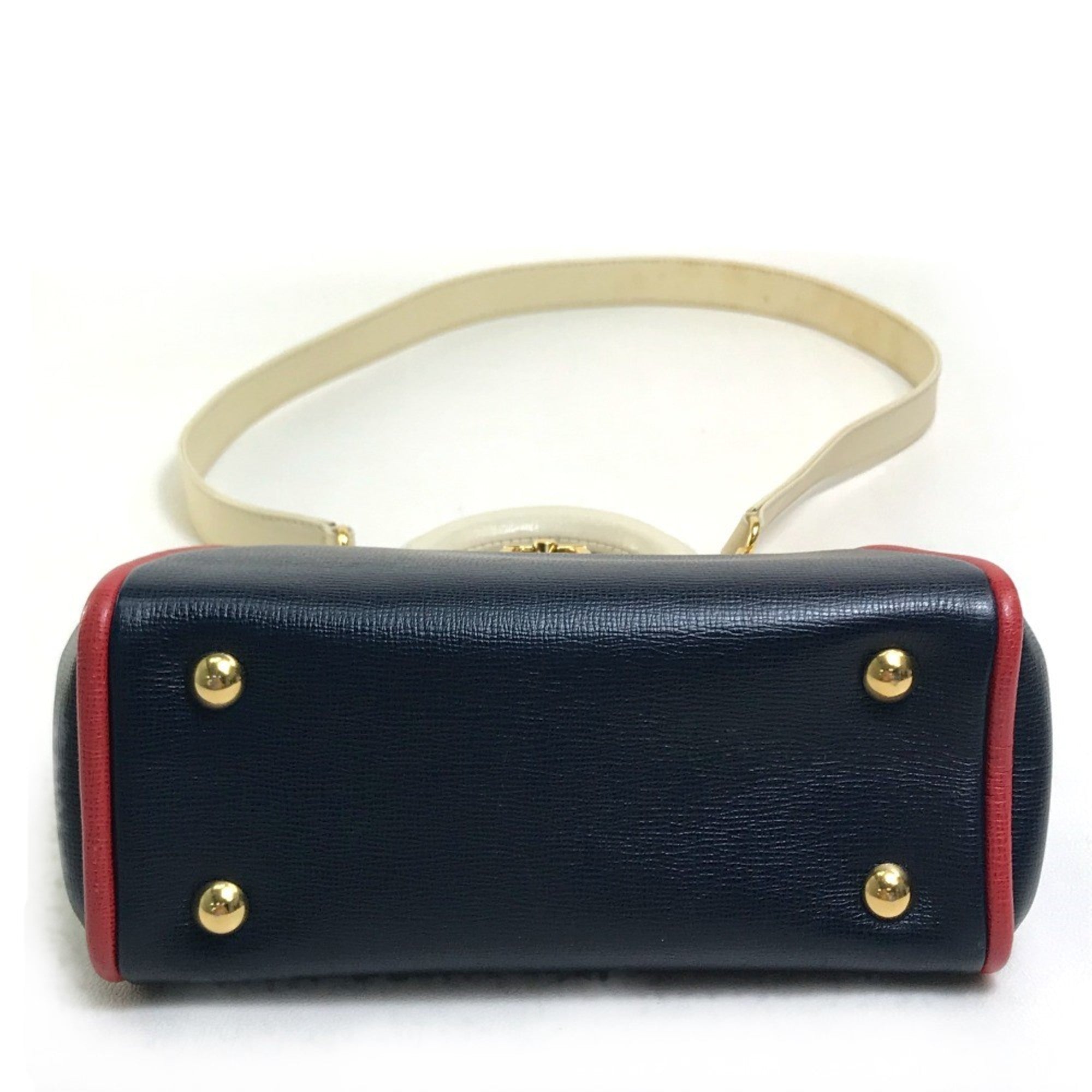 Christian Dior Navy Leather Handbag (Pre-Owned)